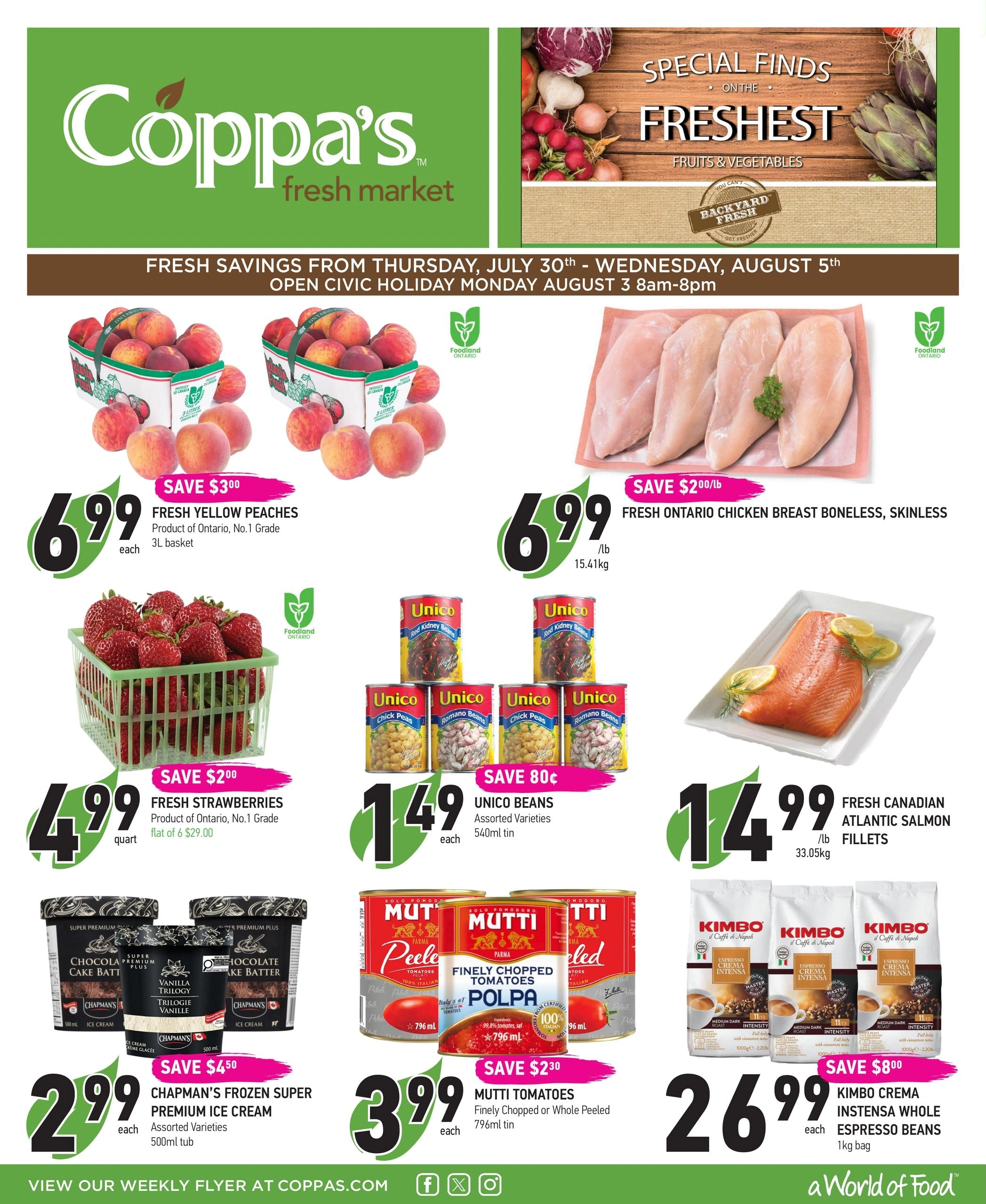 Coppa's Fresh Market flyer page 1
