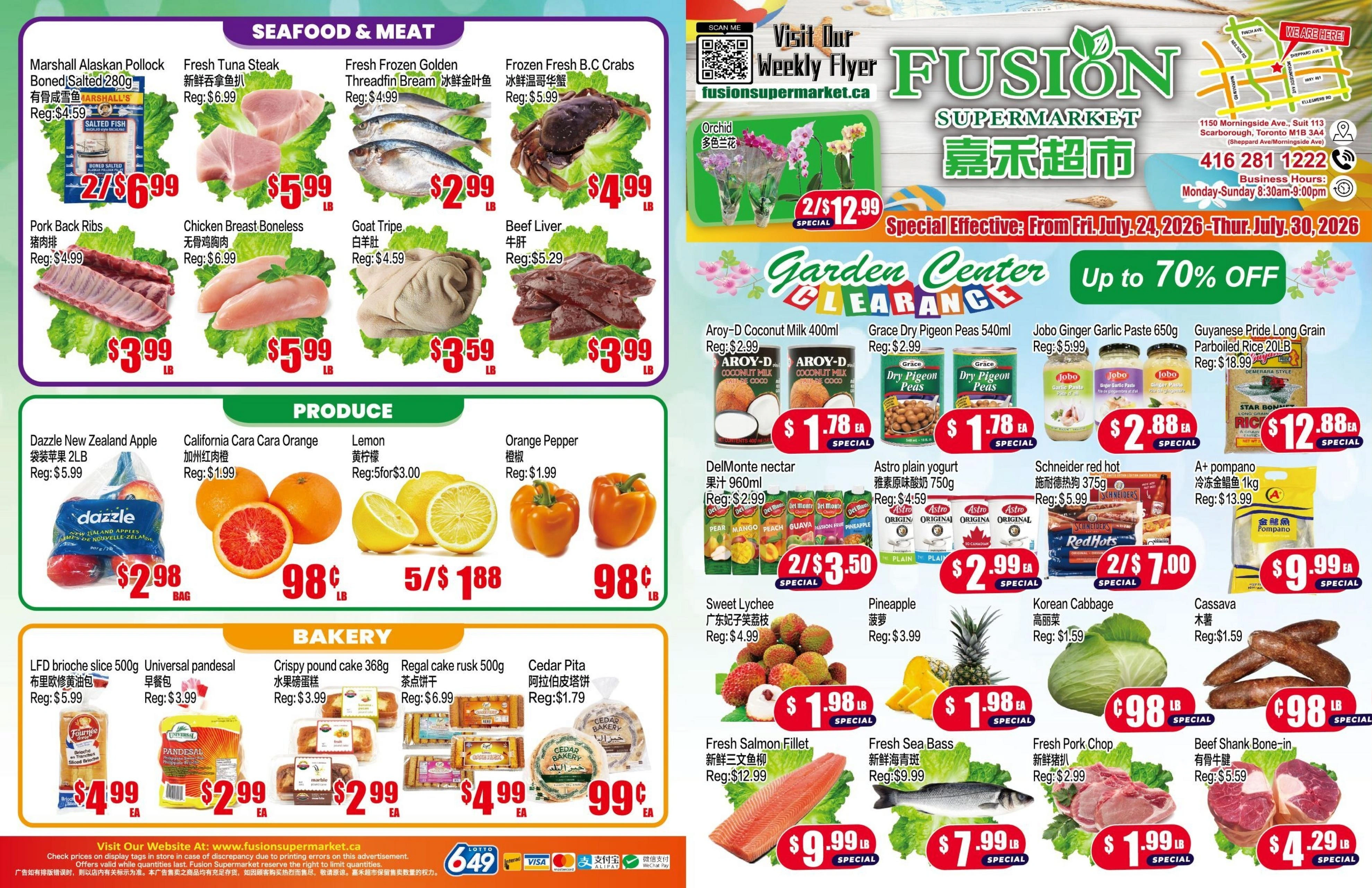 Fusion Supermarket flyer page 1