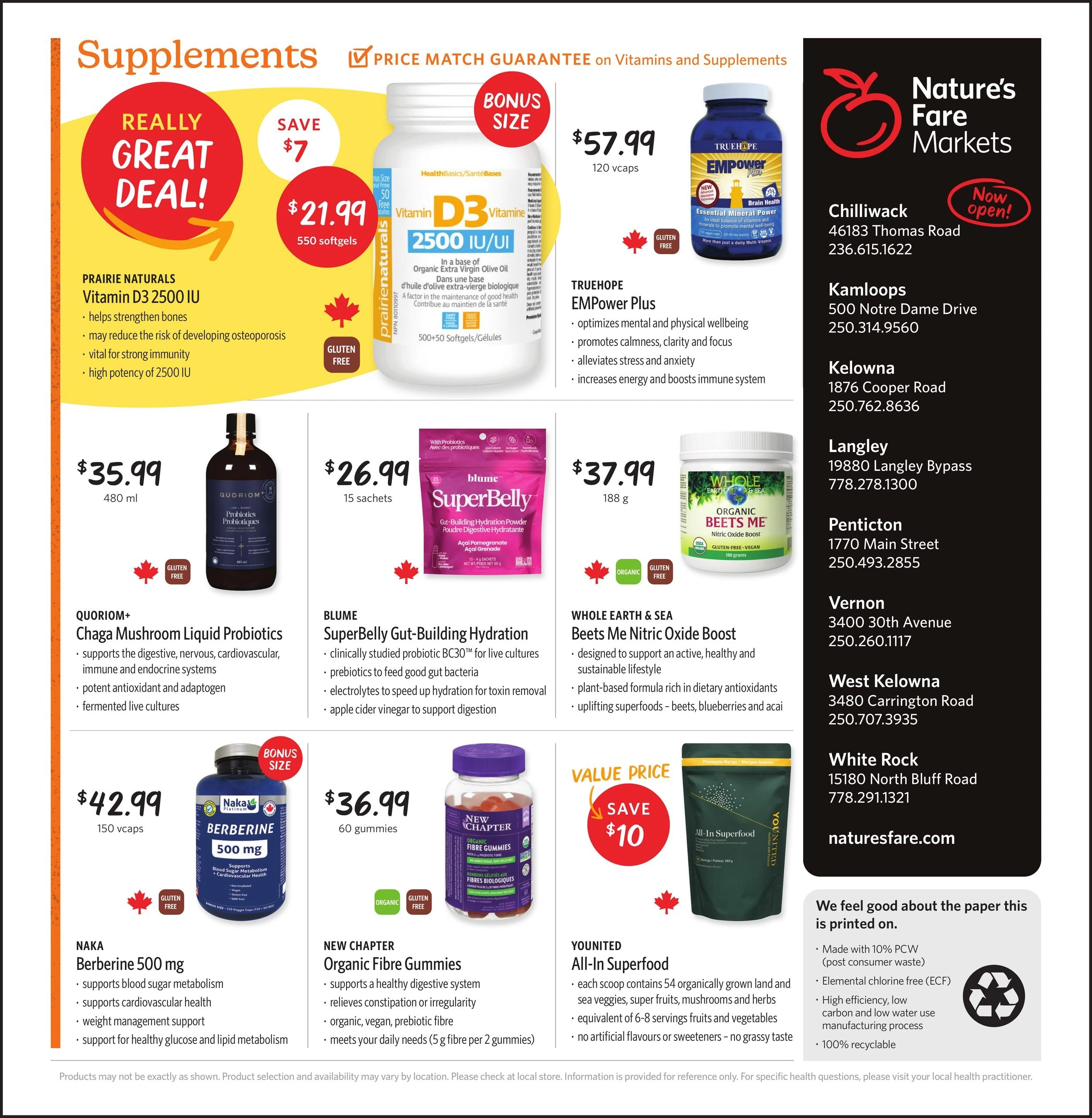 Nature's Fare Markets flyer page 8