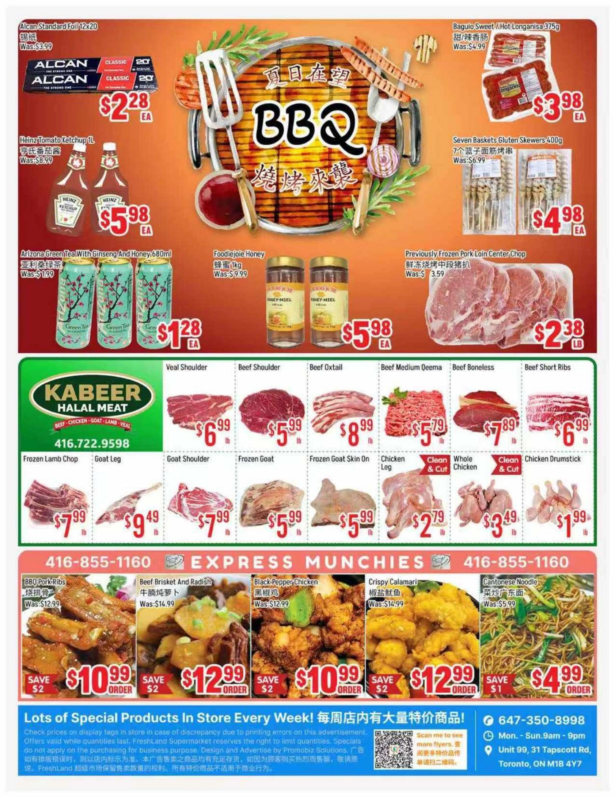 Fresh Land Supermarket flyer page 1