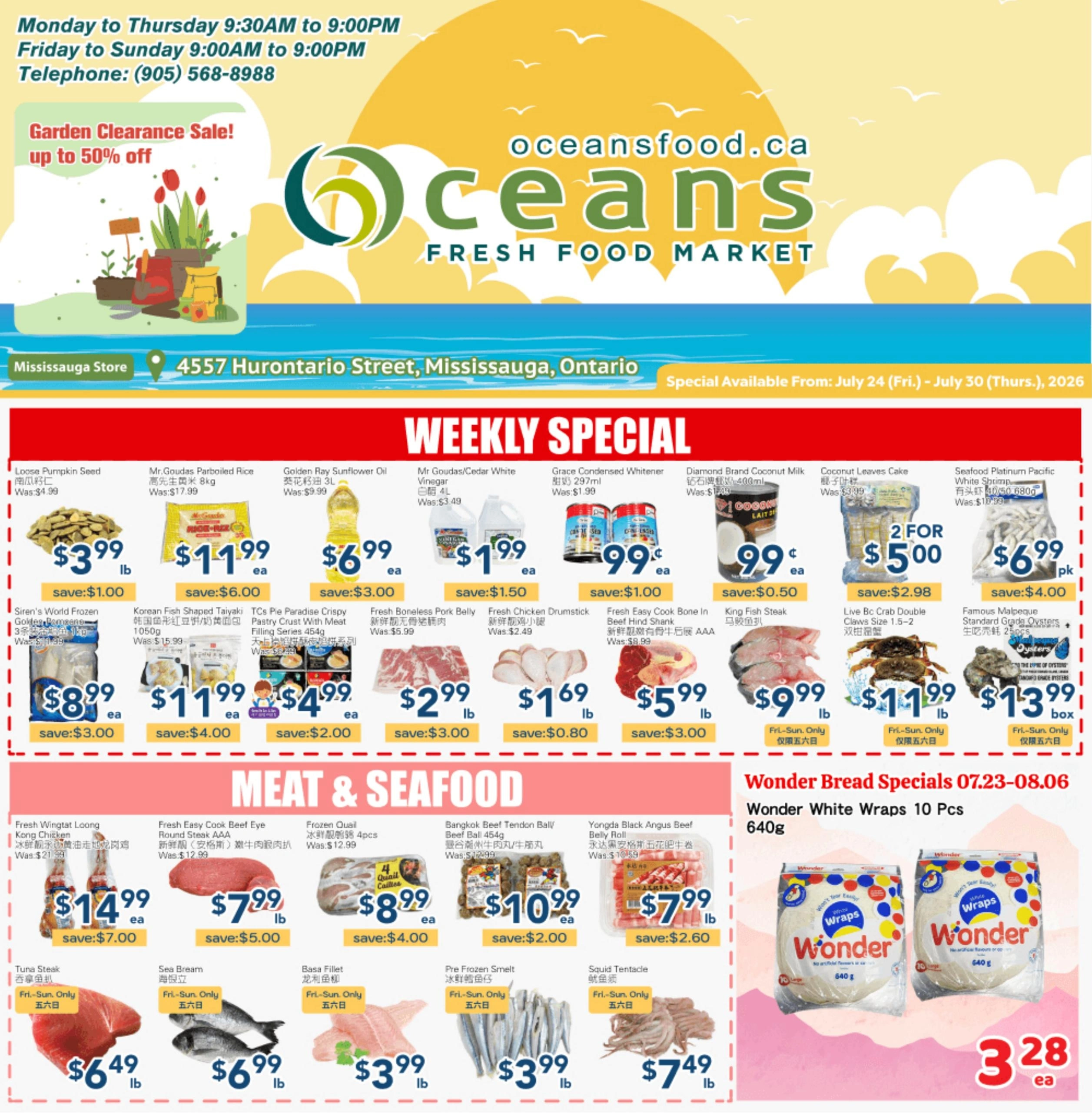 Oceans Fresh Food Market flyer page 1