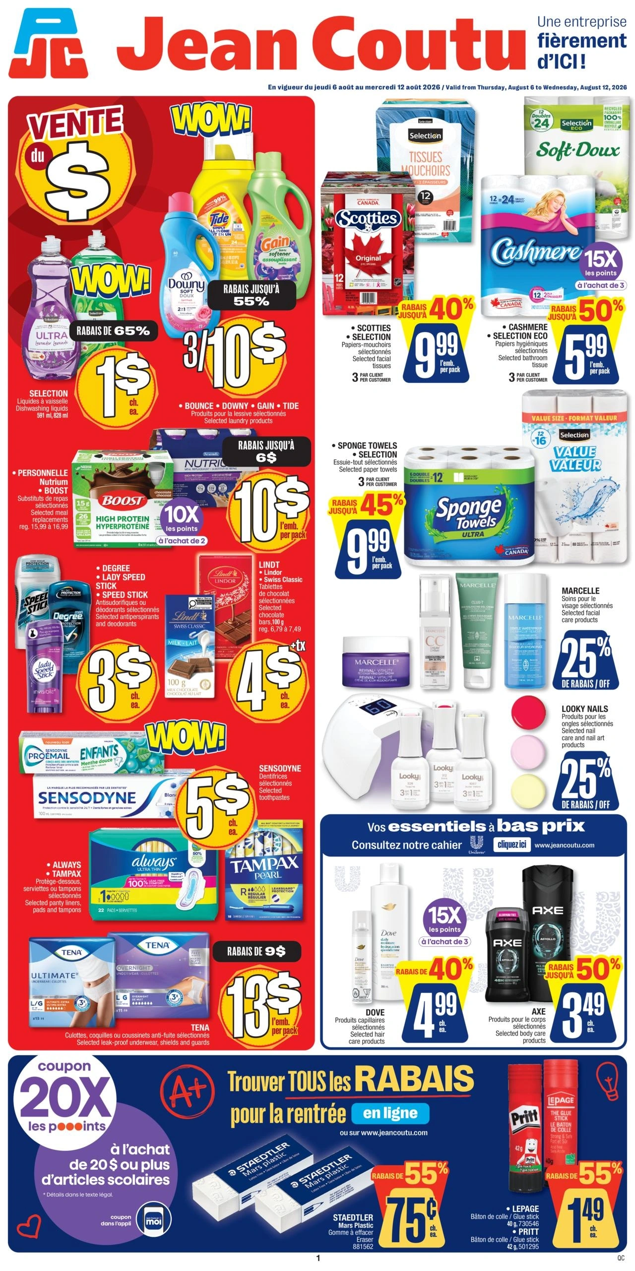 Jean Coutu flyer page 1
