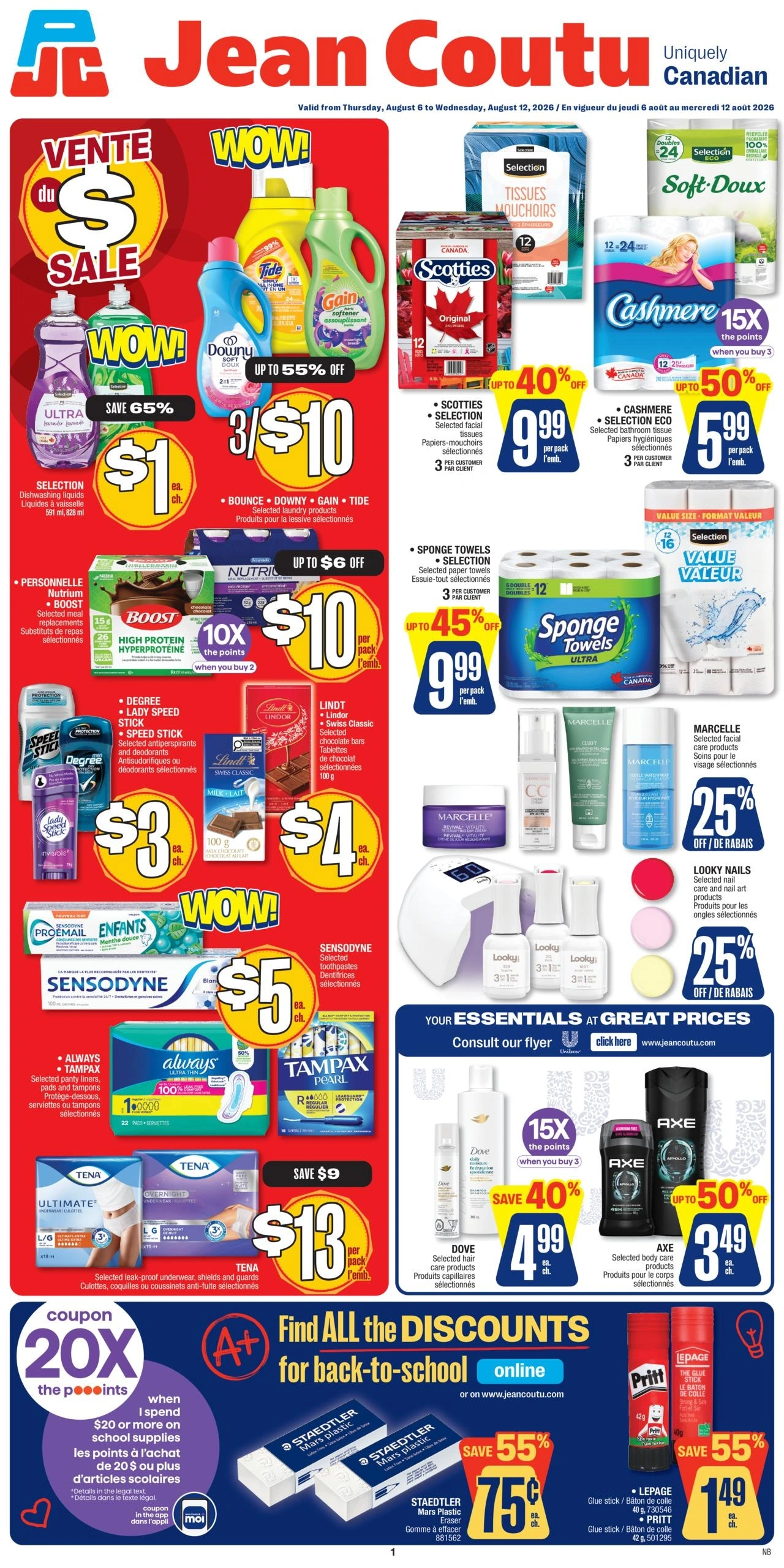 Jean Coutu flyer page 1