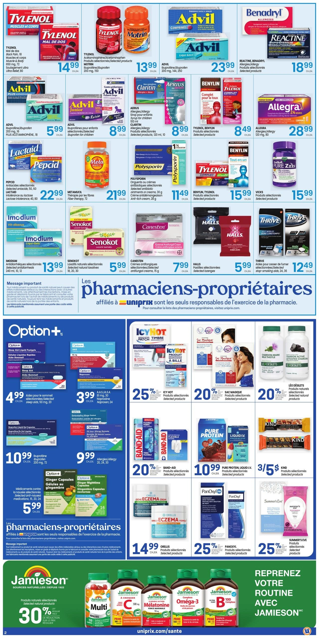 Uniprix flyer page 3