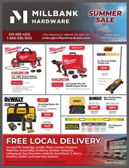 Millbank Hardware Summer Flyer