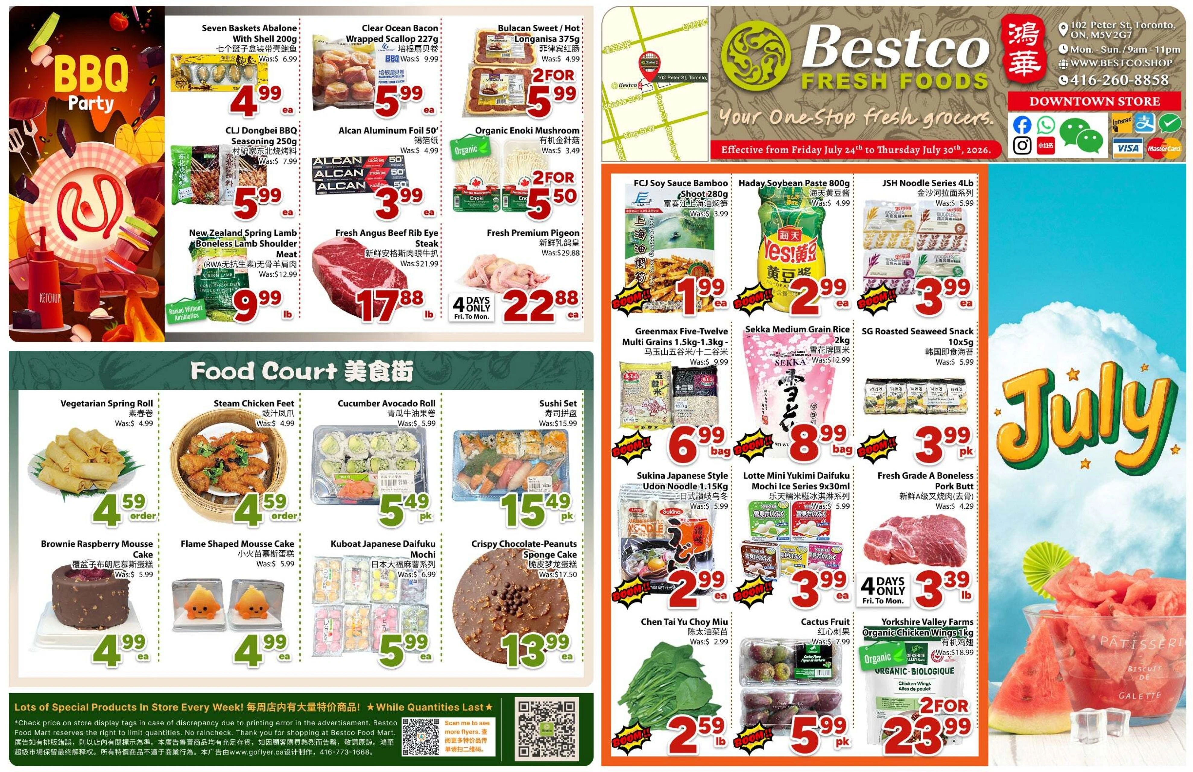 Bestco Foodmart flyer page 1