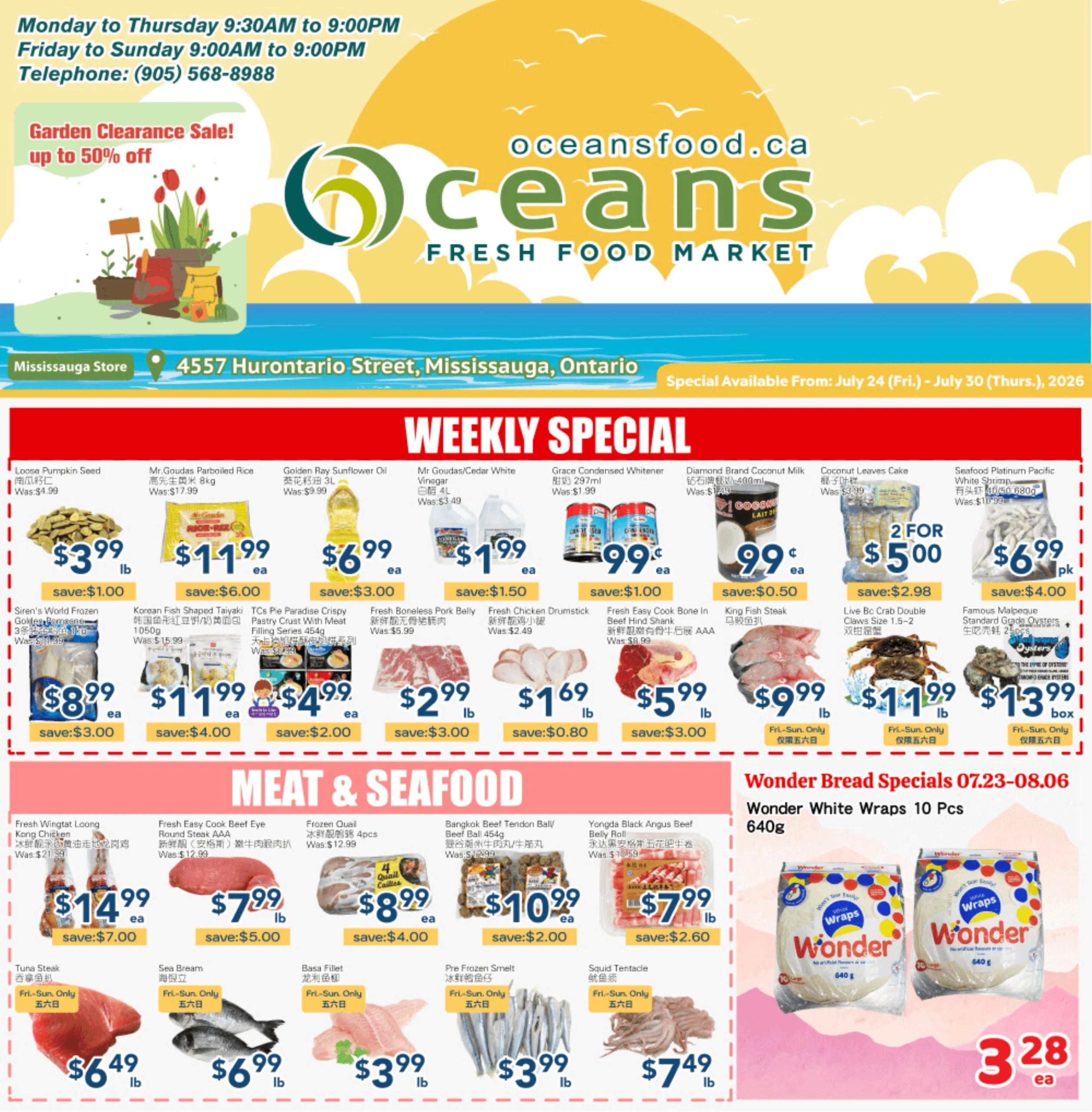 Oceans Fresh Food Market flyer page 1