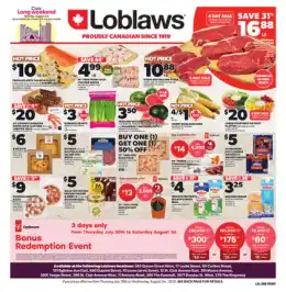 Loblaws .Weekly Flyer - Valid Thursday, July 30 - Wednesday, August 05