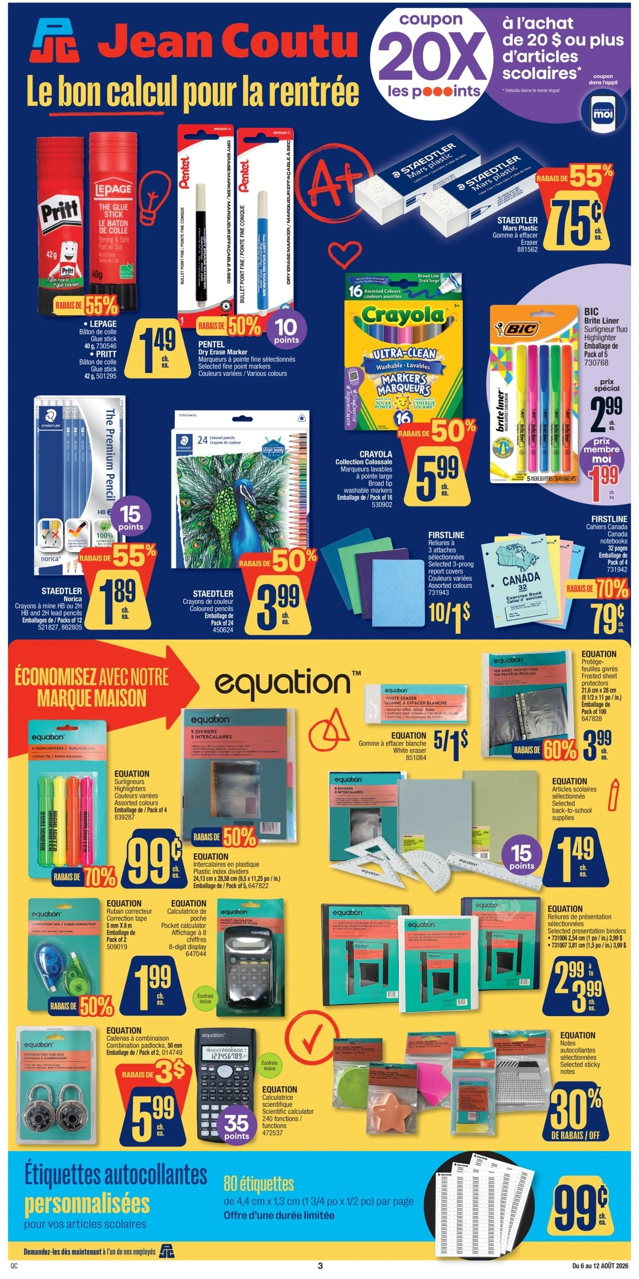 Jean Coutu flyer page 1