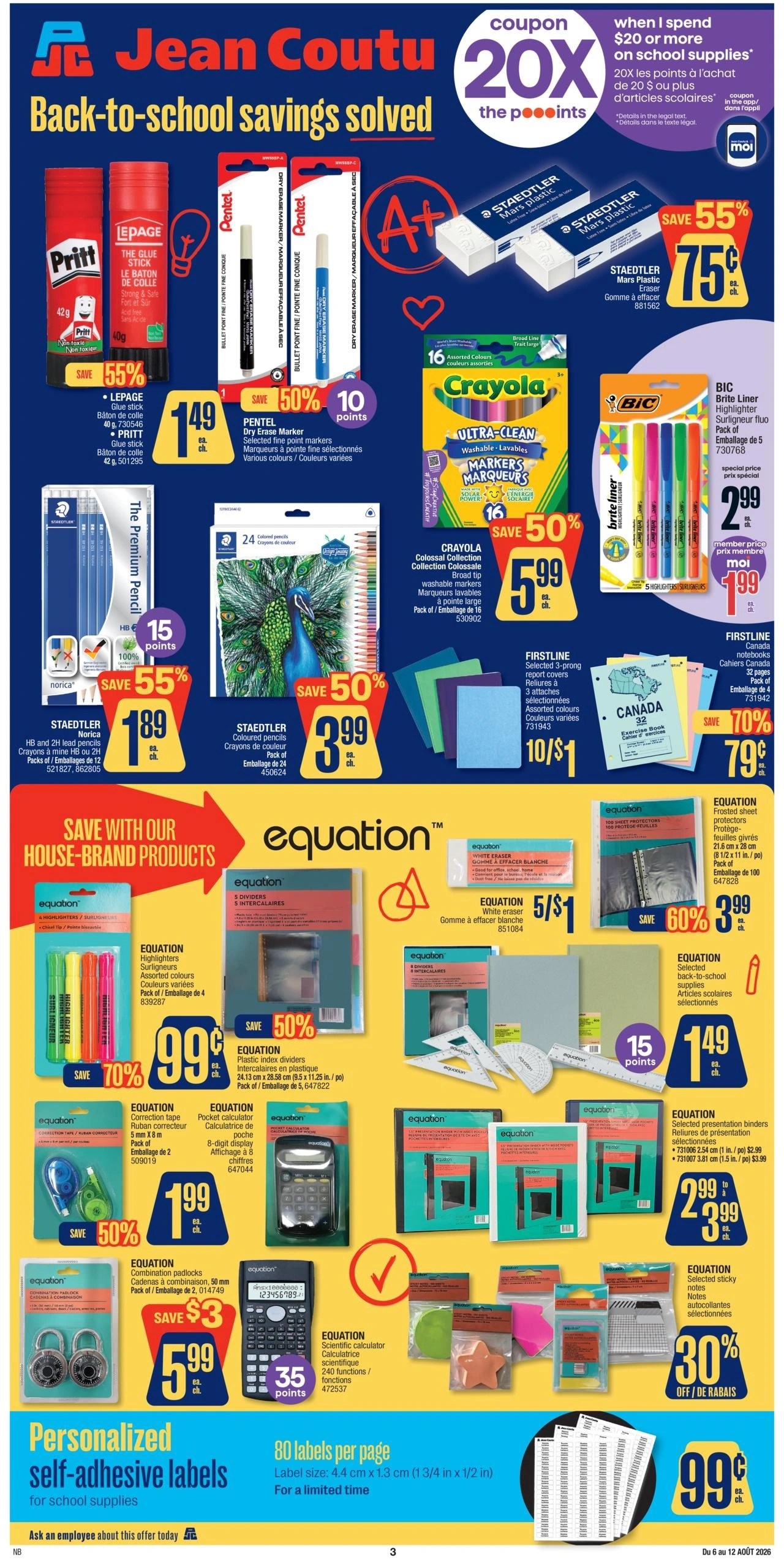 Jean Coutu flyer page 1