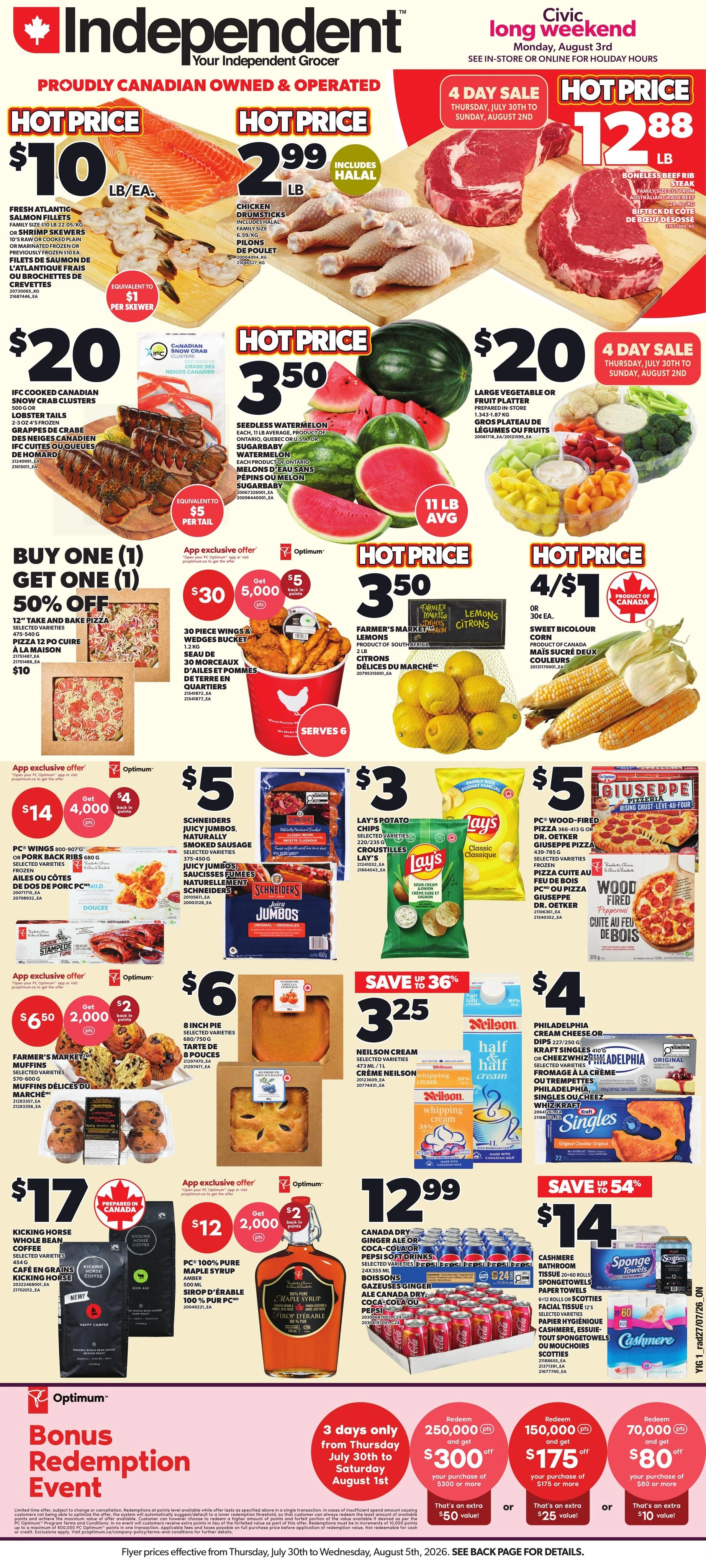 Your Independent Grocer flyer page 1