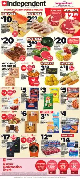 Your Independent Grocer Weekly Flyer - Valid Thursday, July 30 - Wednesday, August 05