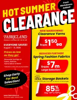 Fabricland Summer Clearance