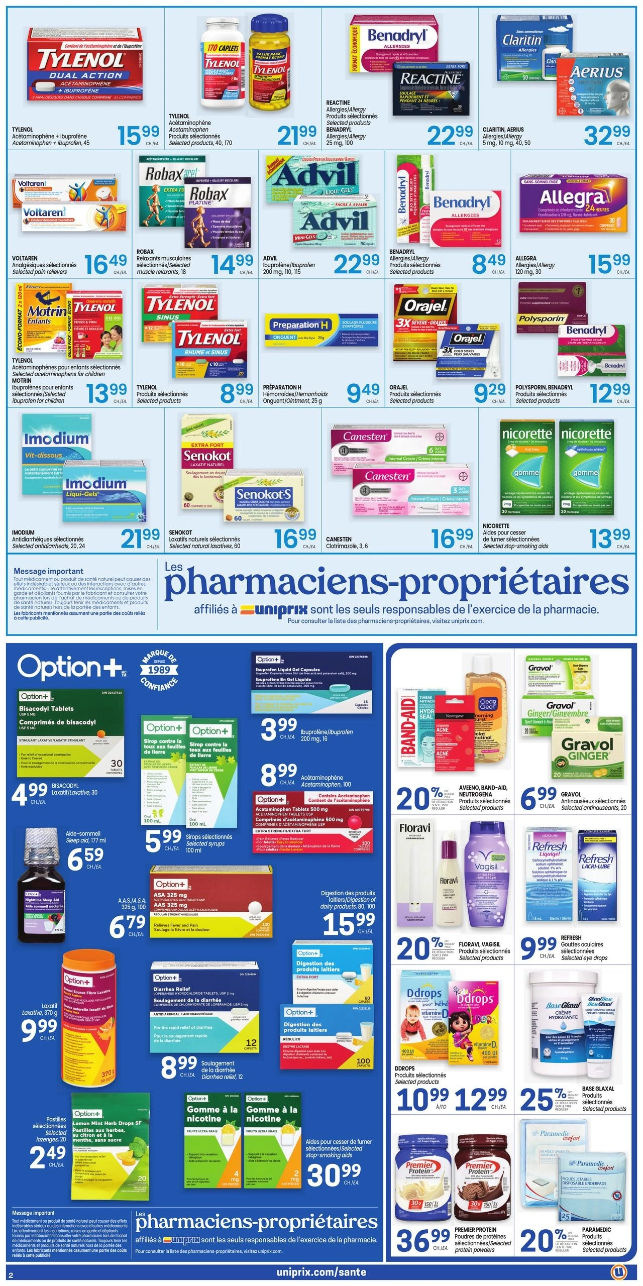Uniprix flyer page 3