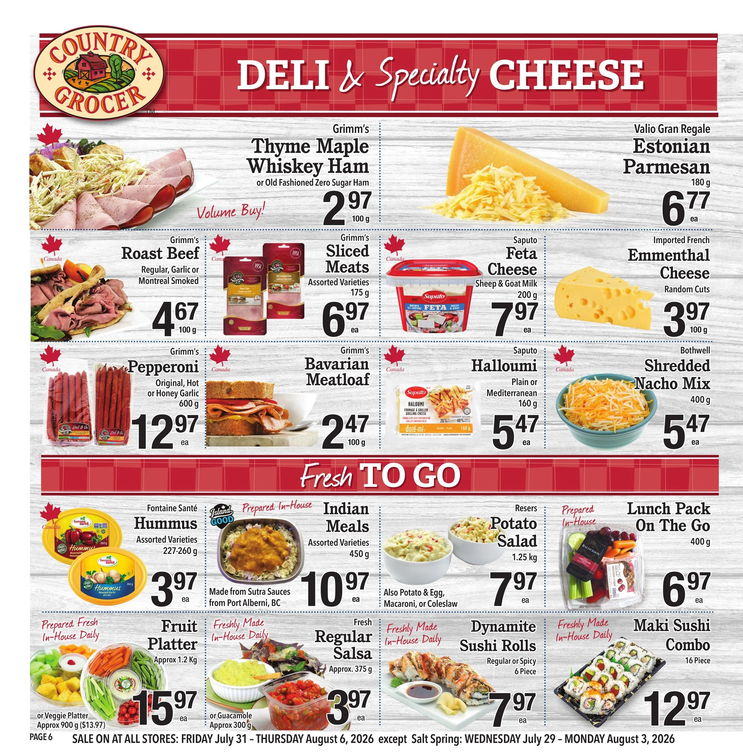 Country Grocer flyer page 6