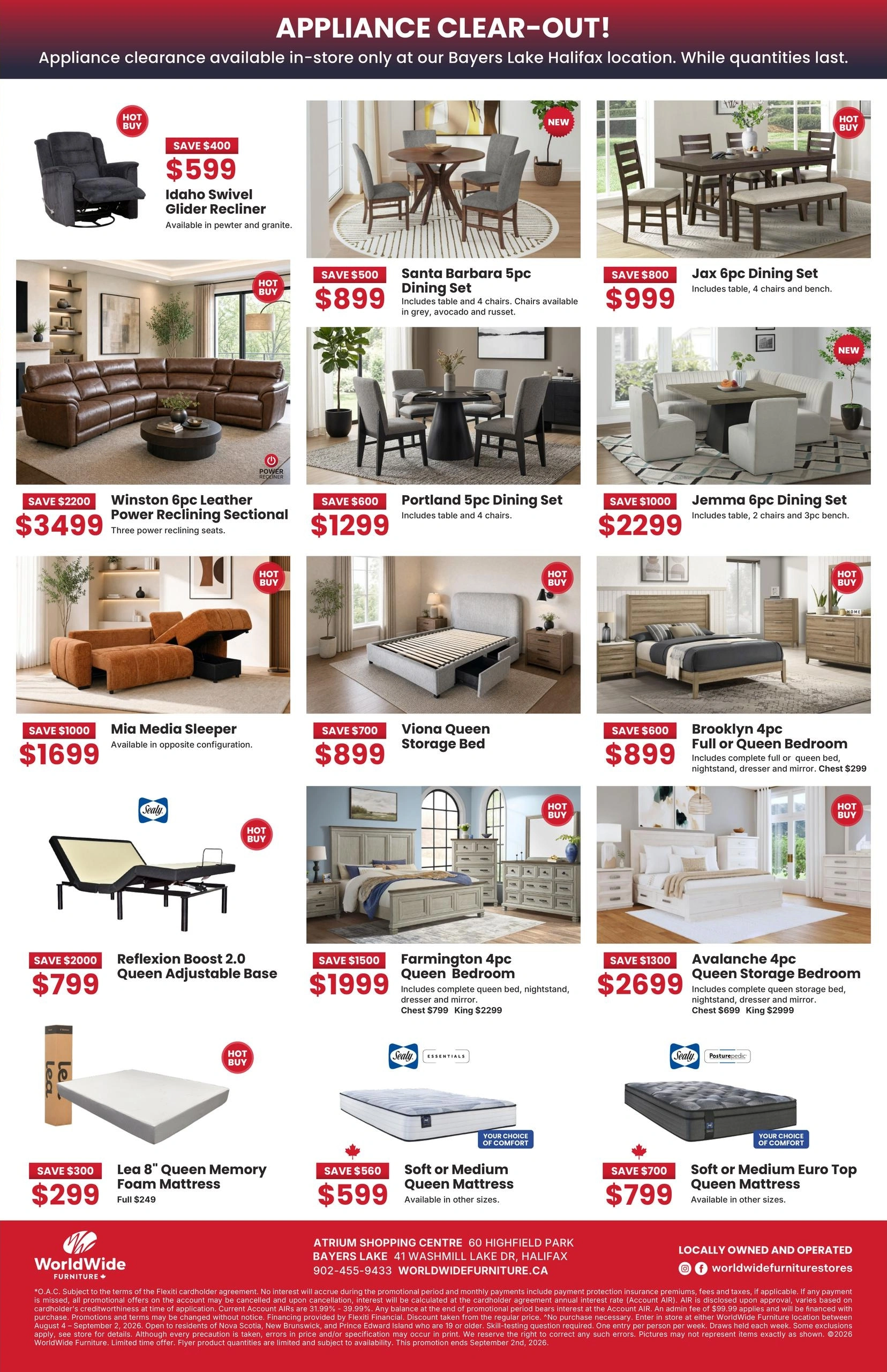 WorldWide Furniture flyer page 2