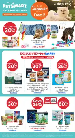 PetSmart August 7D sale