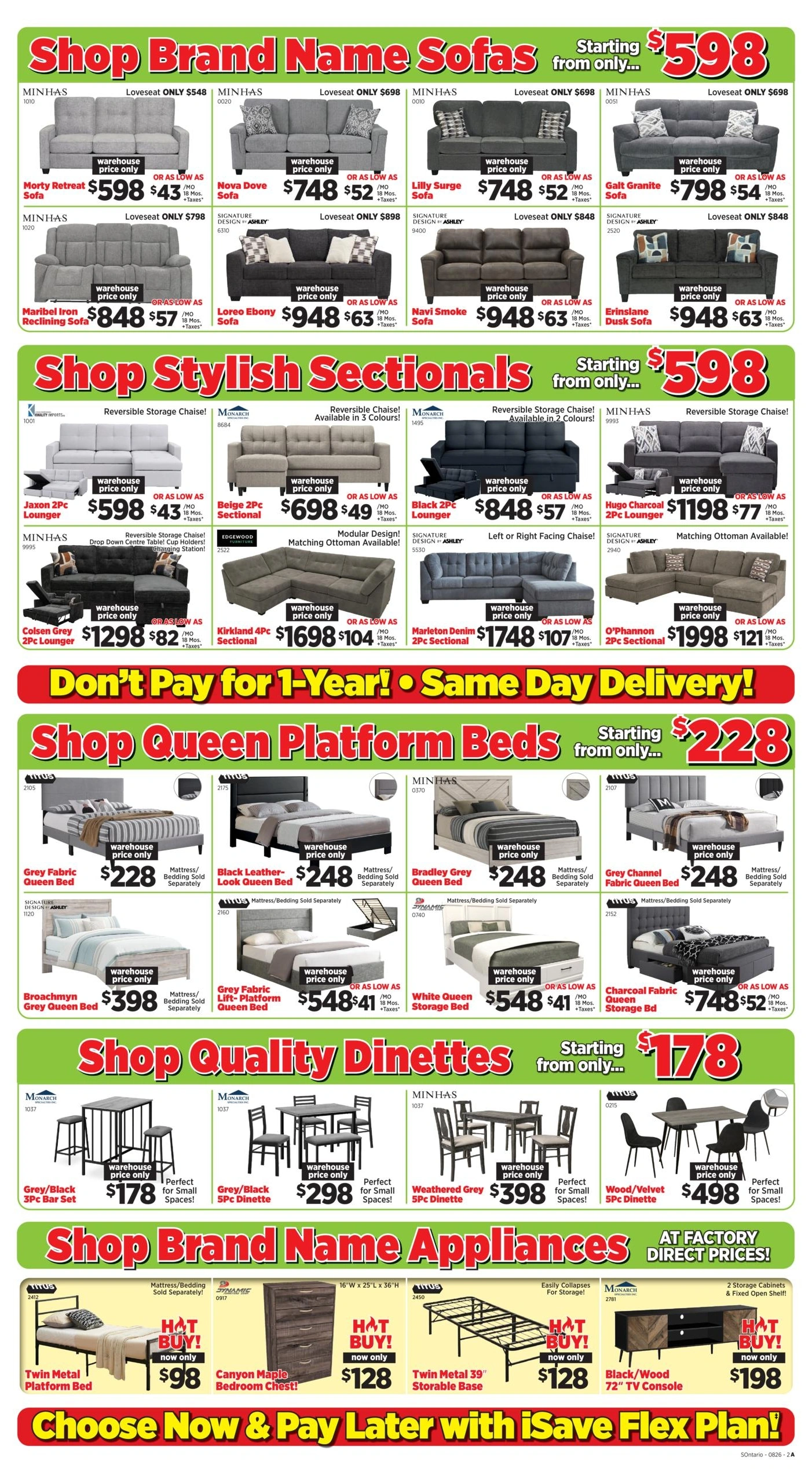 Surplus Furniture & Mattress Warehouse flyer page 2