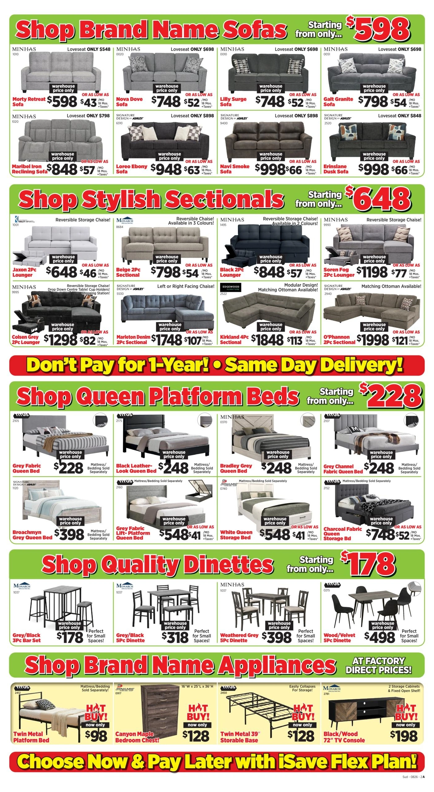 Surplus Furniture & Mattress Warehouse flyer page 2
