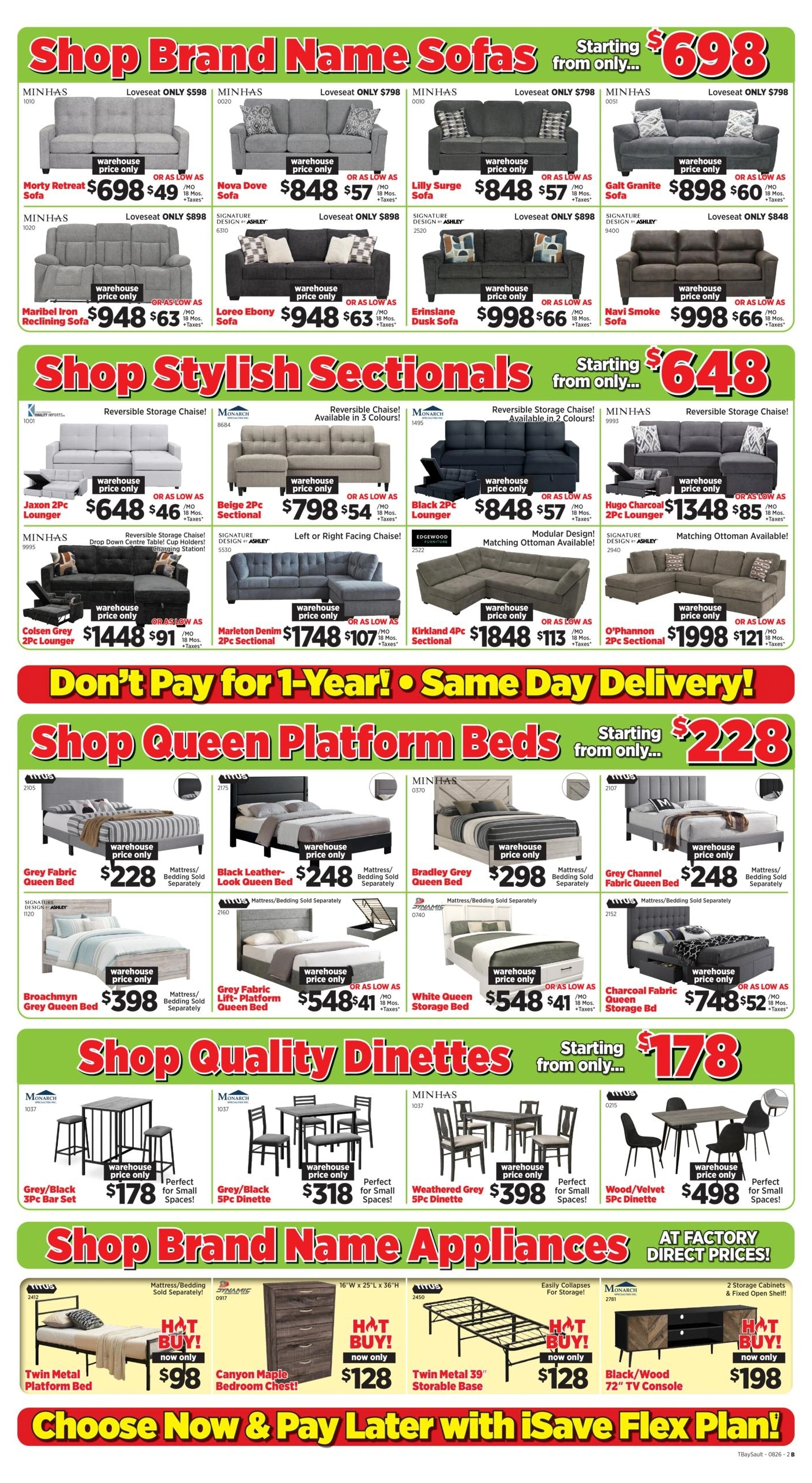 Surplus Furniture & Mattress Warehouse flyer page 2