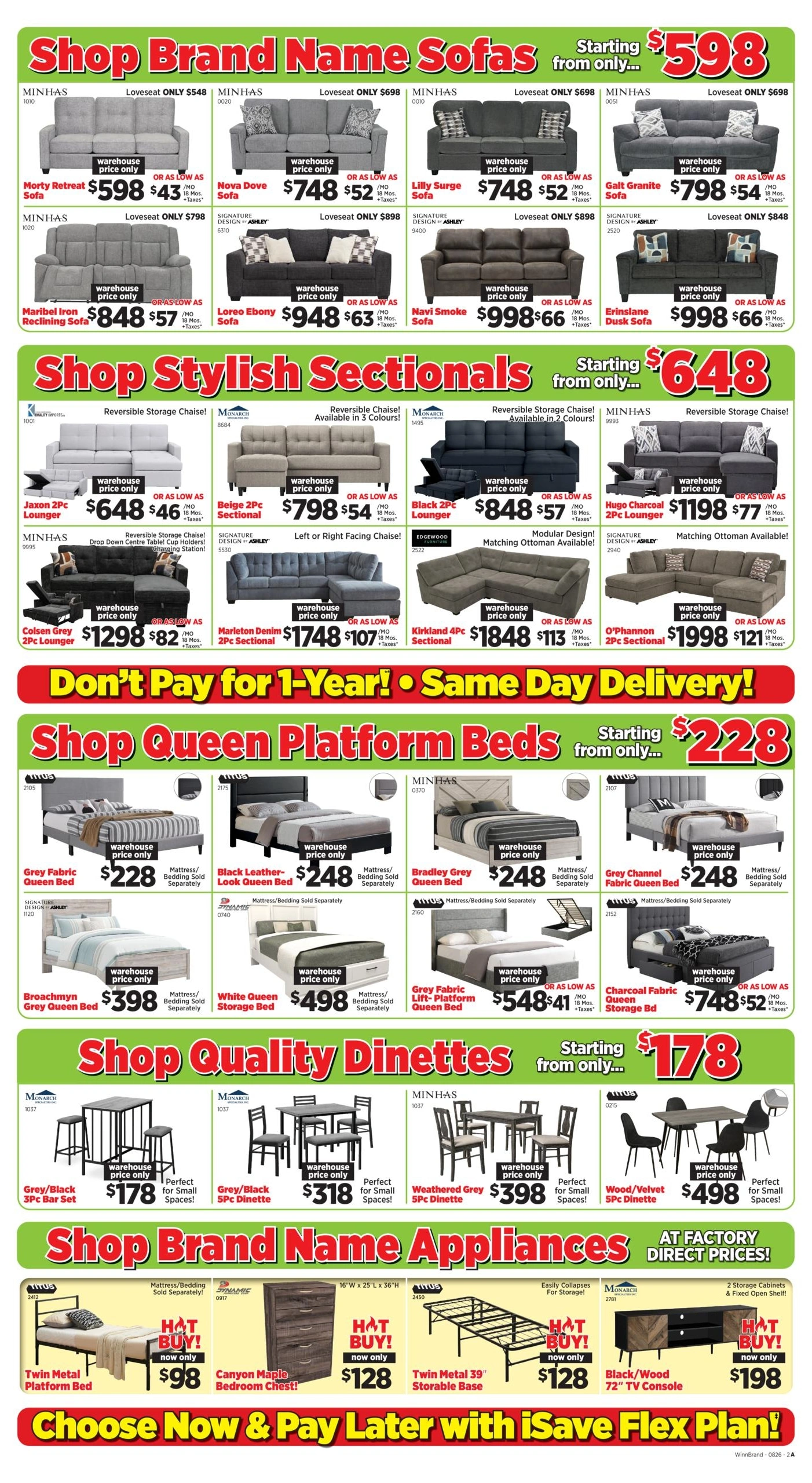 Surplus Furniture & Mattress Warehouse flyer page 2