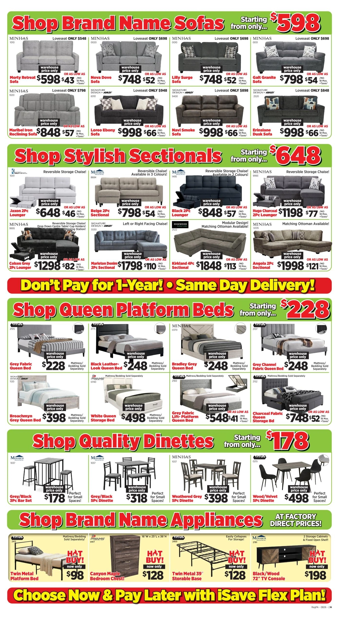 Surplus Furniture & Mattress Warehouse flyer page 2