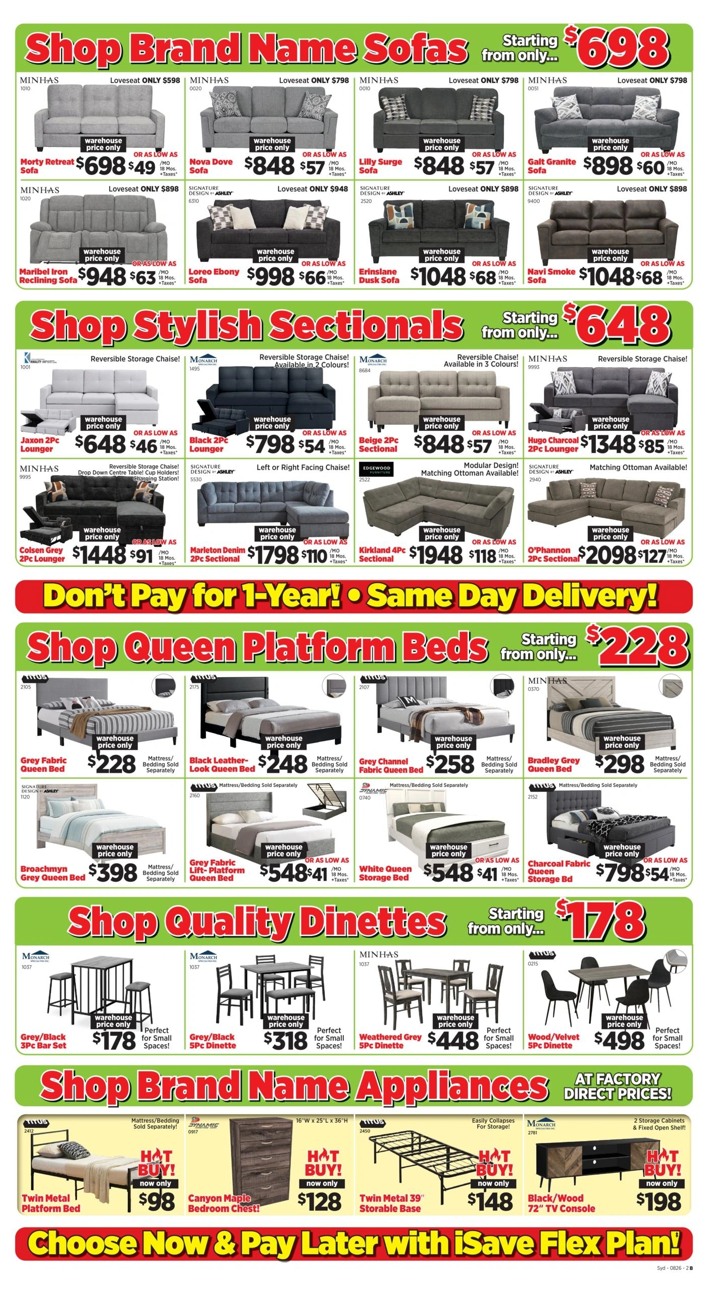 Surplus Furniture & Mattress Warehouse flyer page 2
