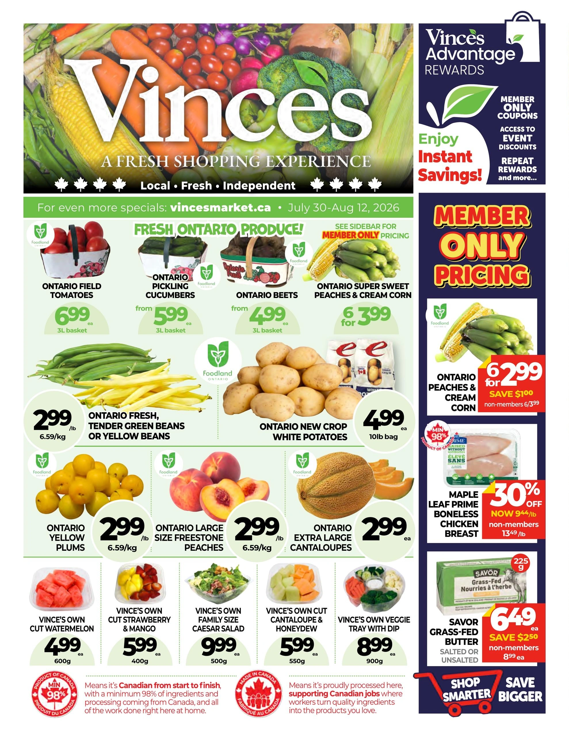 Vince's Market flyer page 1