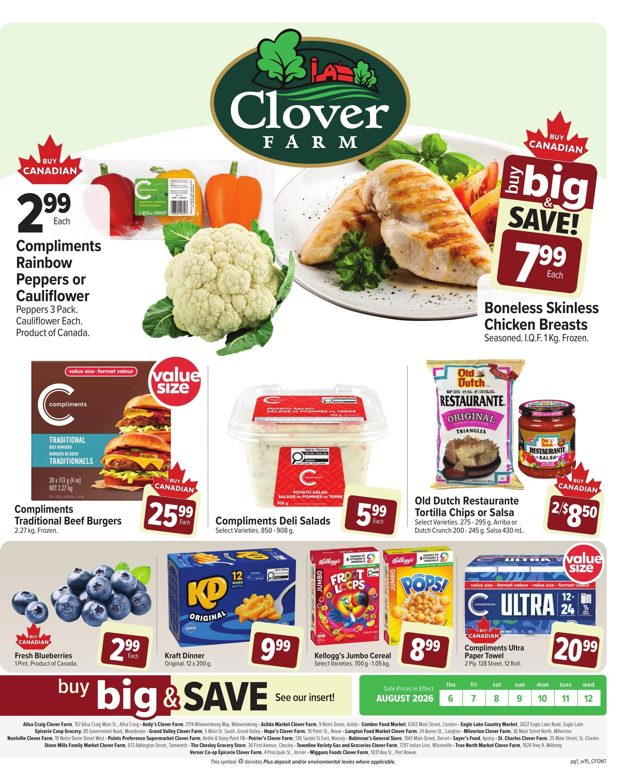Clover Farm flyer page 1