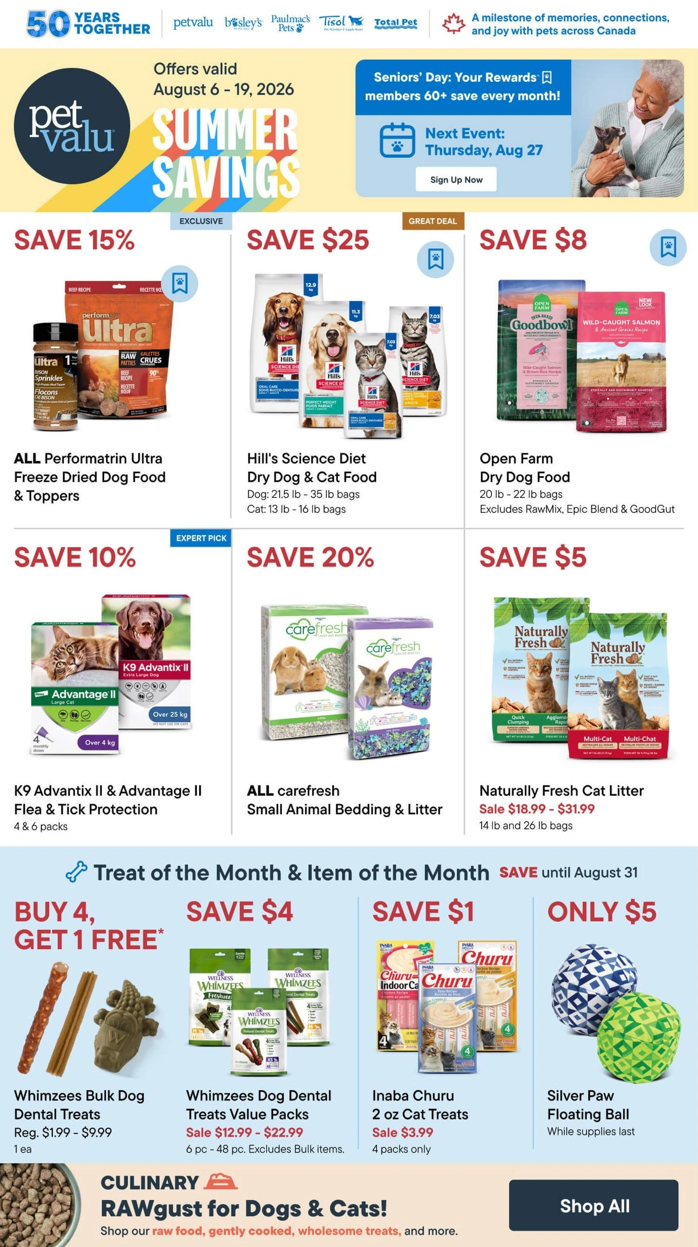 Pet Valu flyer page 1