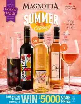 Magnotta Wines, Beers and Spirits Bimonthly Flyer