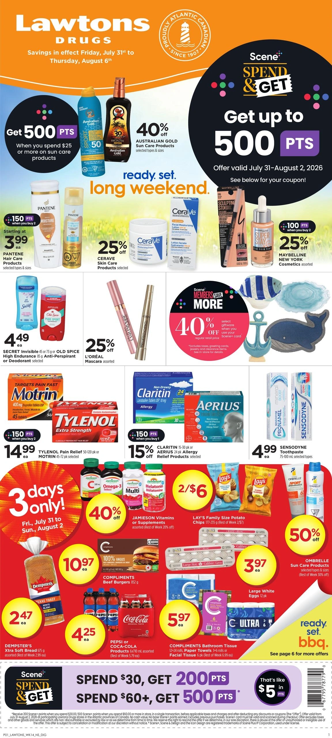 Lawtons Drugs flyer page 1