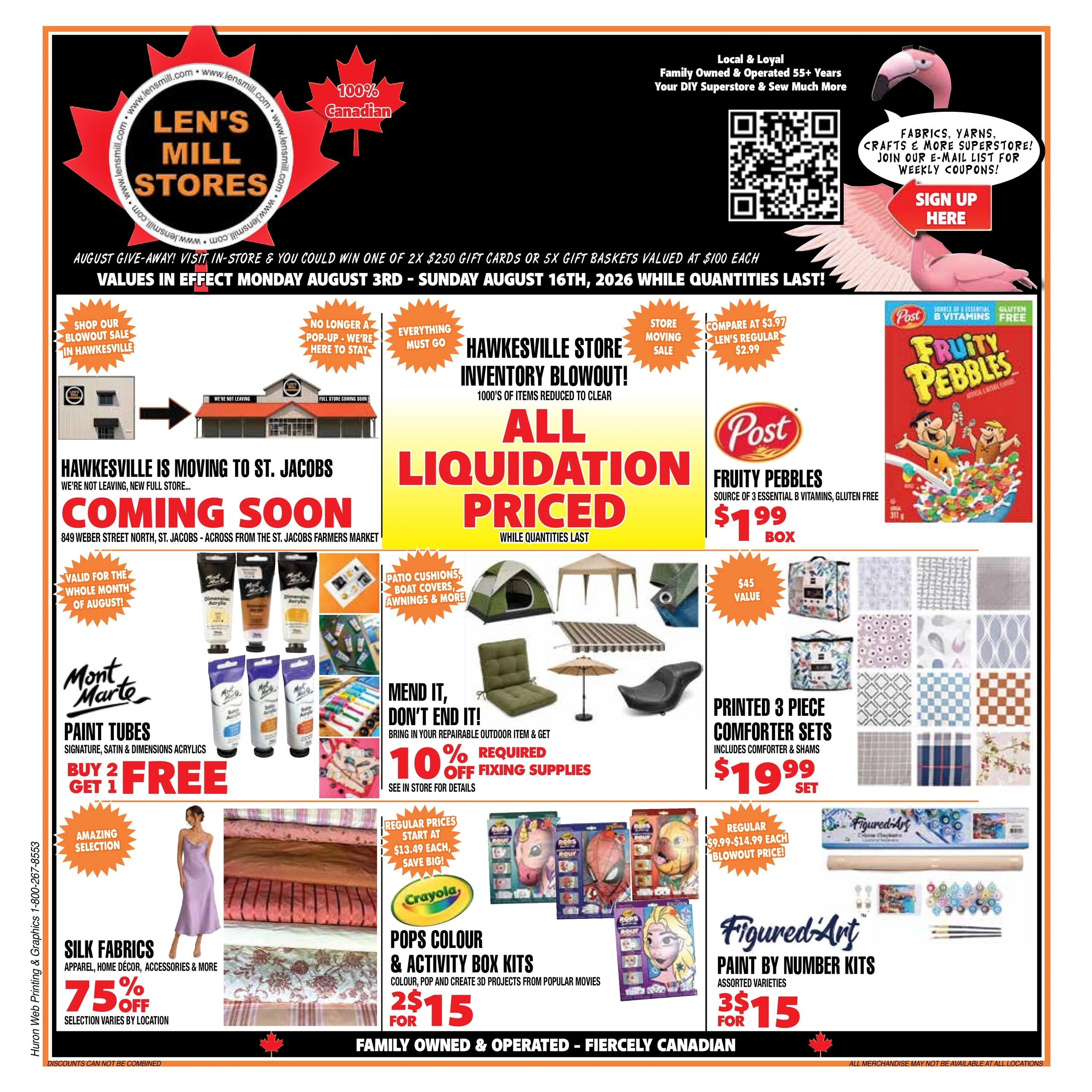 Len's Mill Store flyer page 1