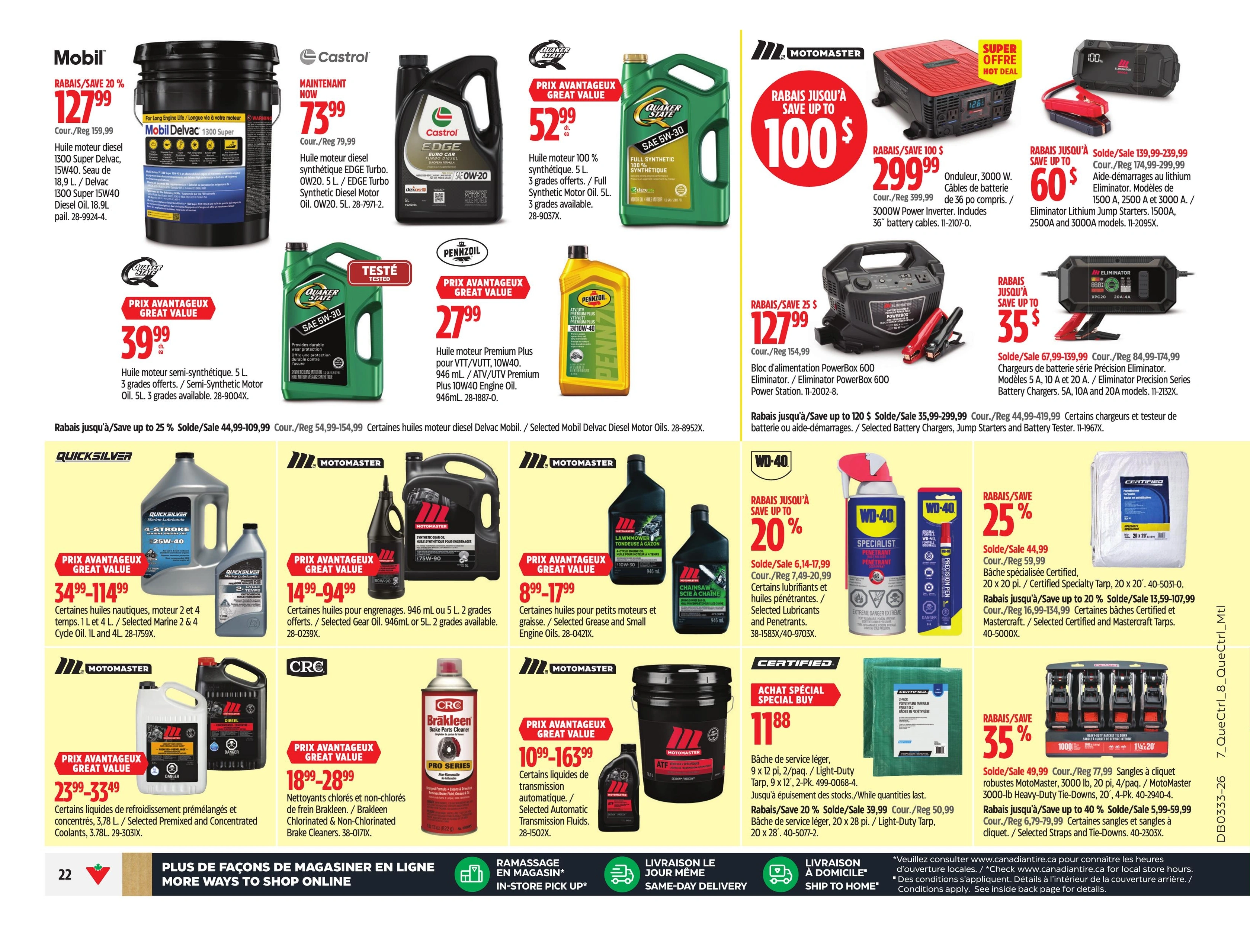 Canadian Tire flyer page 35