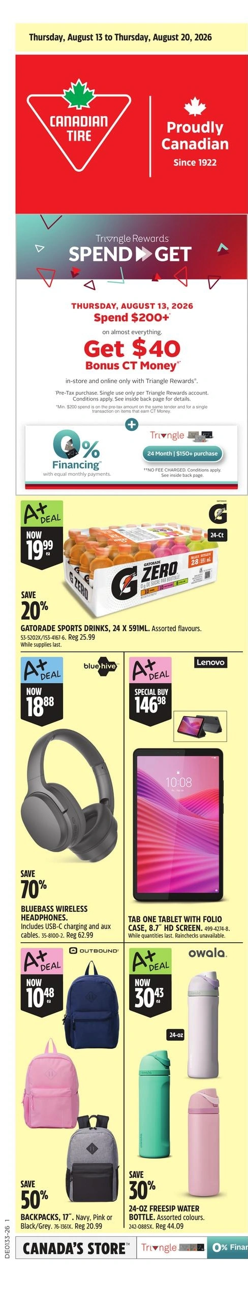 Canadian Tire flyer page 2
