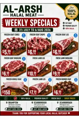 Al Arsh Halal Meat Flyer