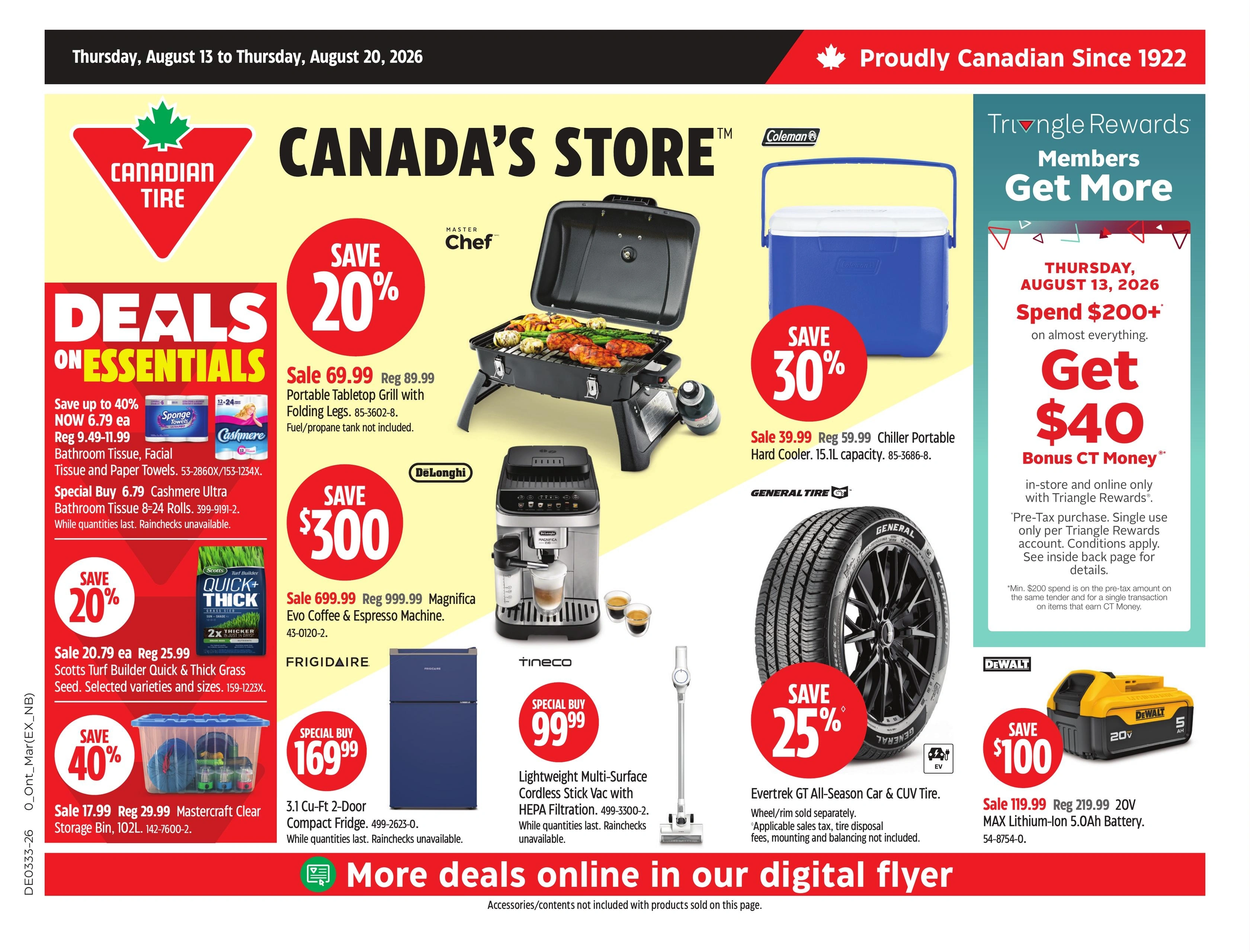 Canadian Tire flyer page 1