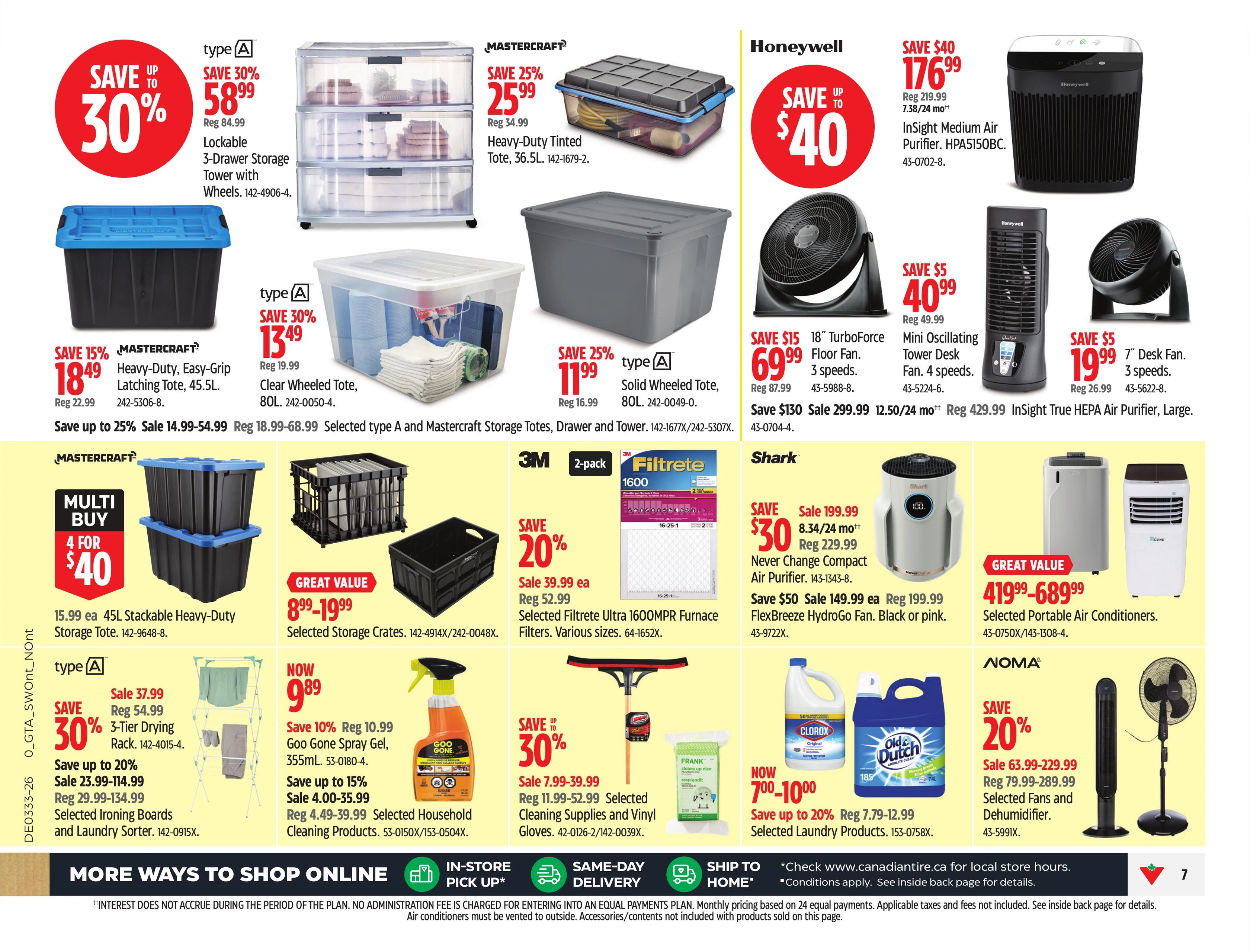 Canadian Tire flyer page 12