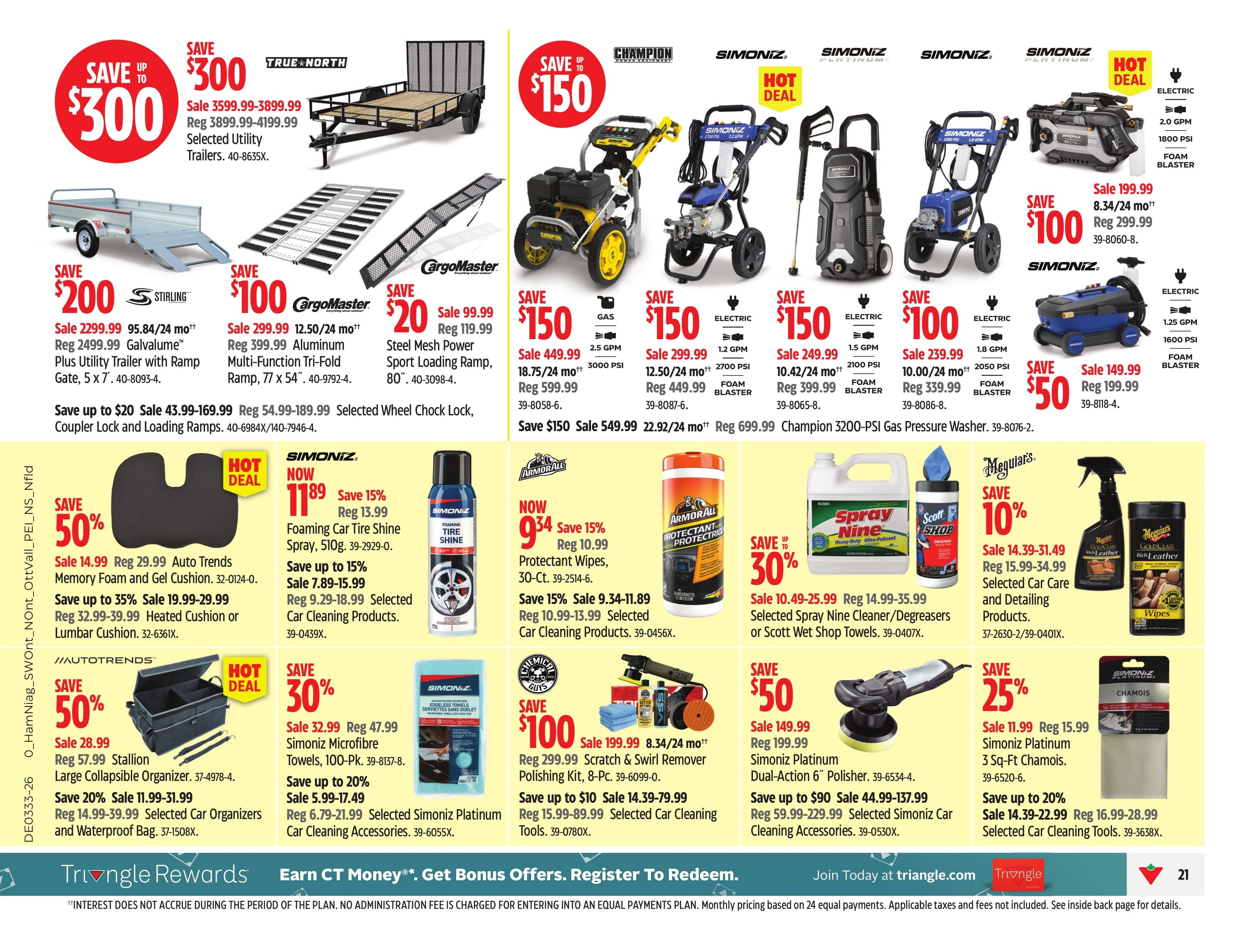 Canadian Tire flyer page 33