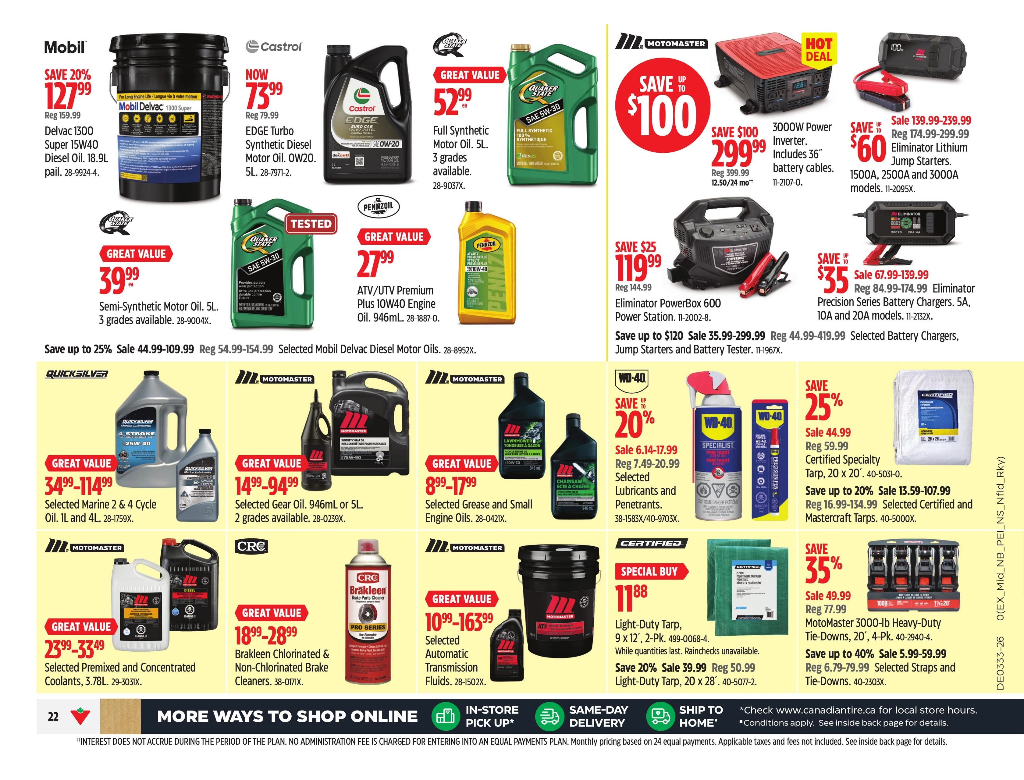 Canadian Tire flyer page 35