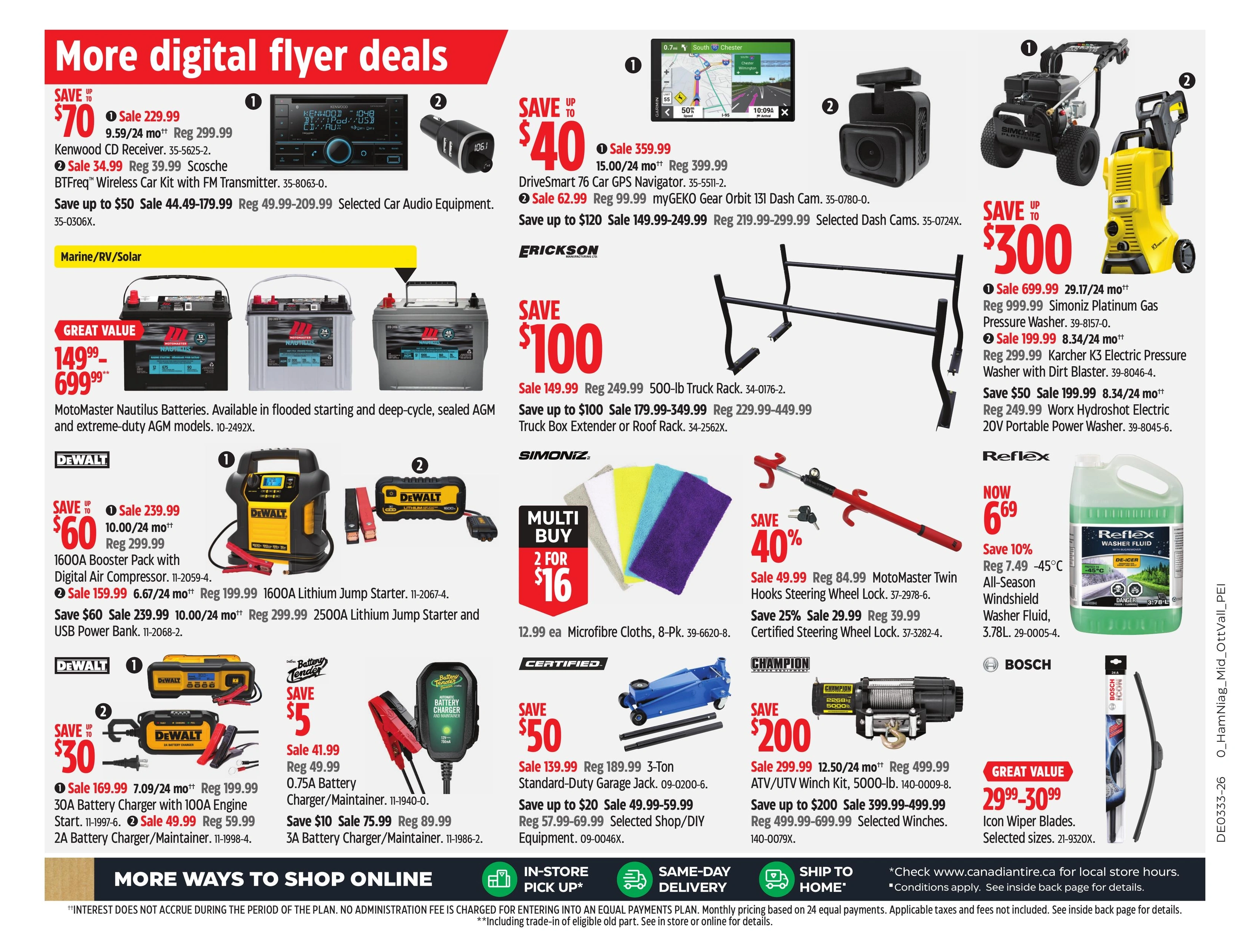 Canadian Tire flyer page 34