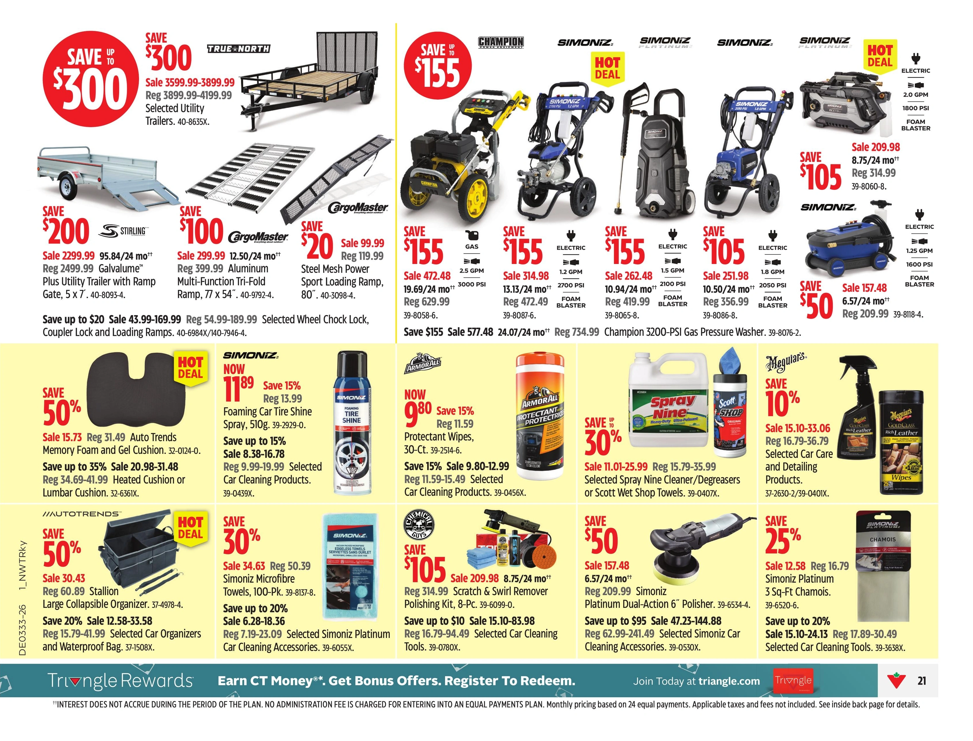 Canadian Tire flyer page 33