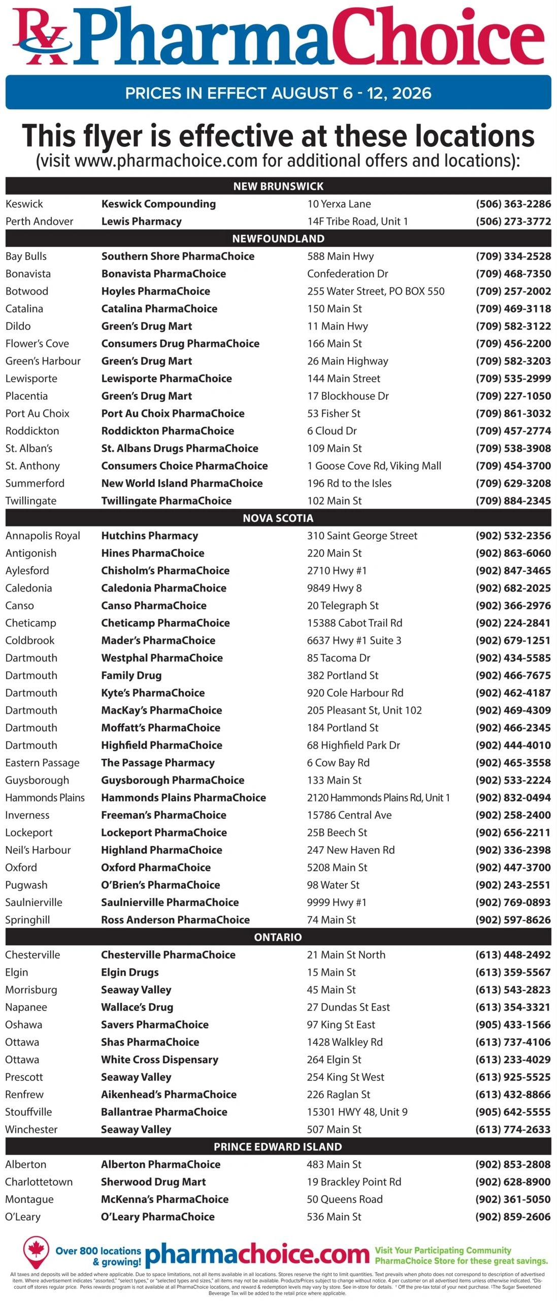 PharmaChoice flyer page 7