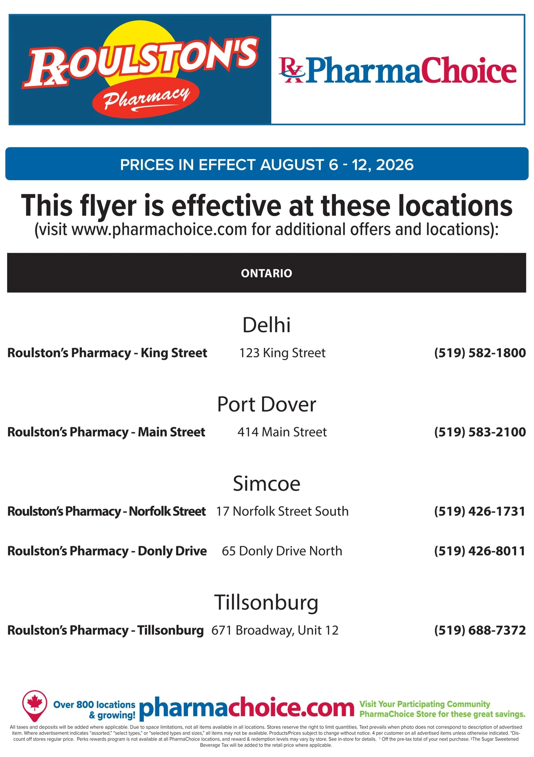 PharmaChoice flyer page 7
