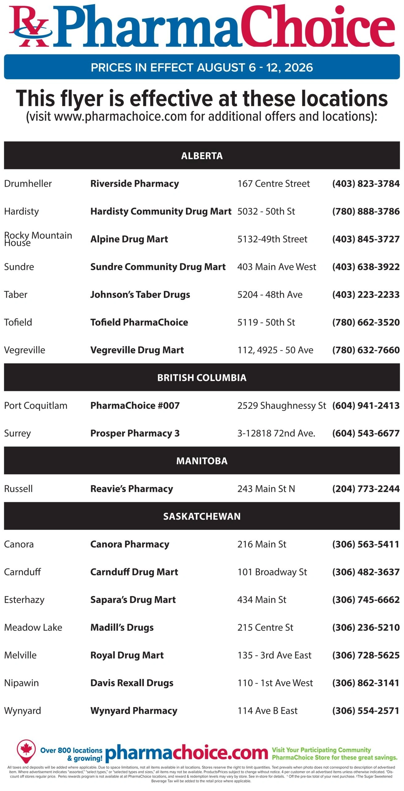 PharmaChoice flyer page 7