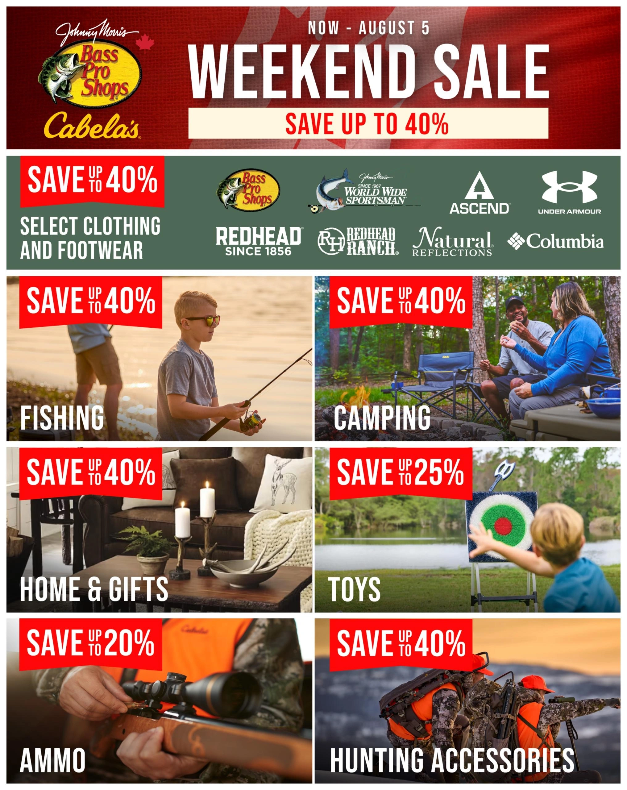 Cabela's & Bass Pro flyer page 1