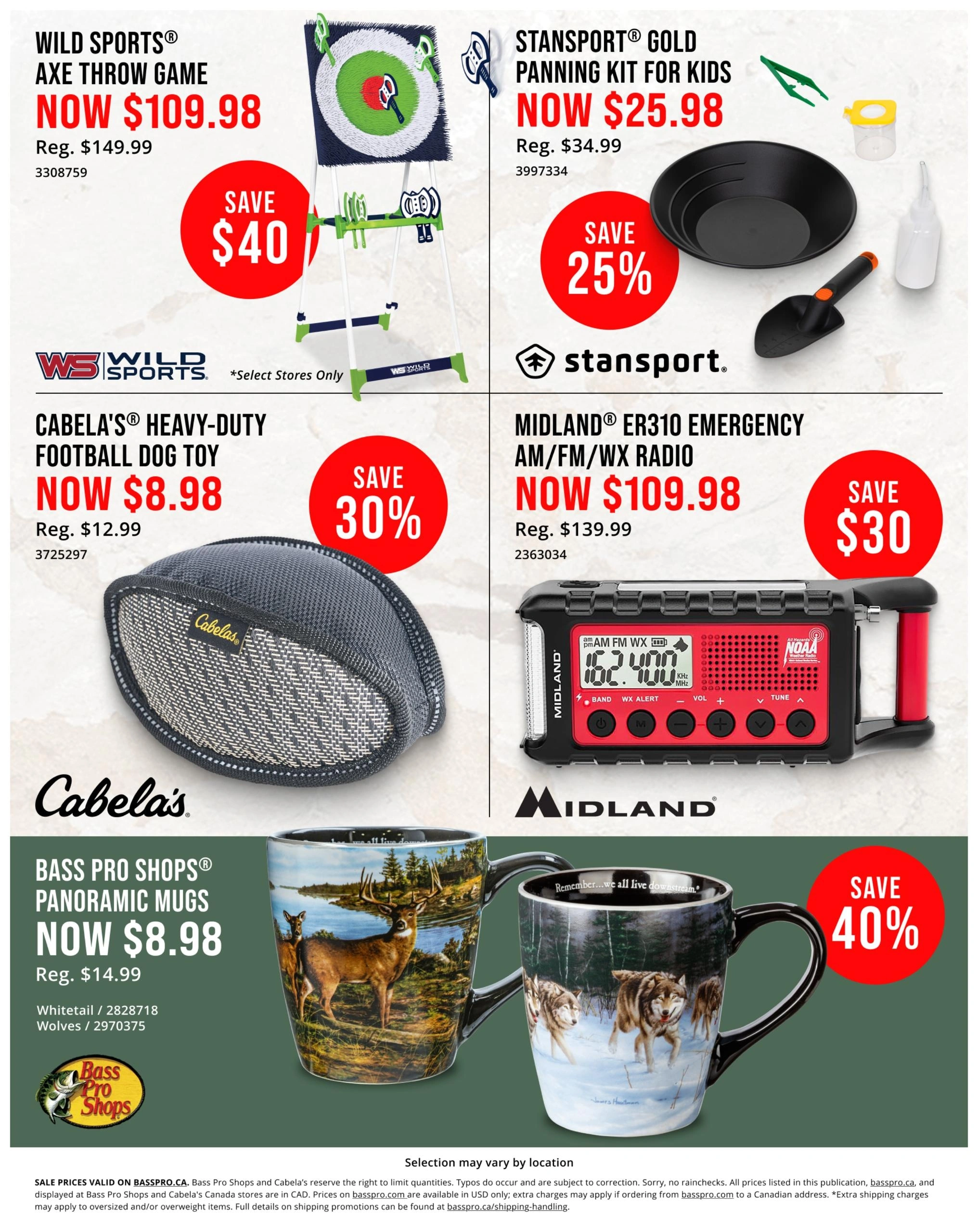 Cabela's & Bass Pro flyer page 10