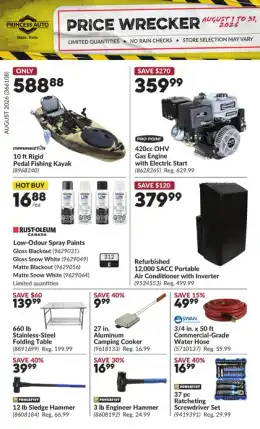 Princess Auto Price Wrecker