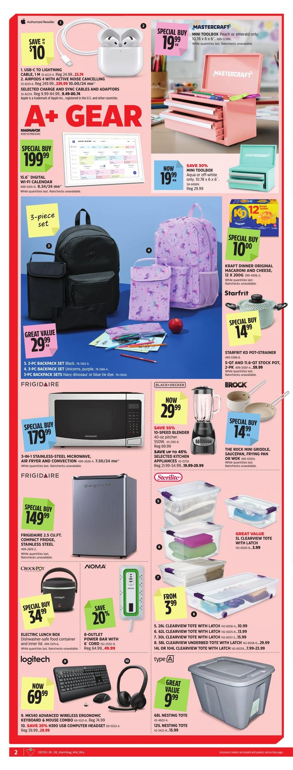 Canadian Tire flyer page 2