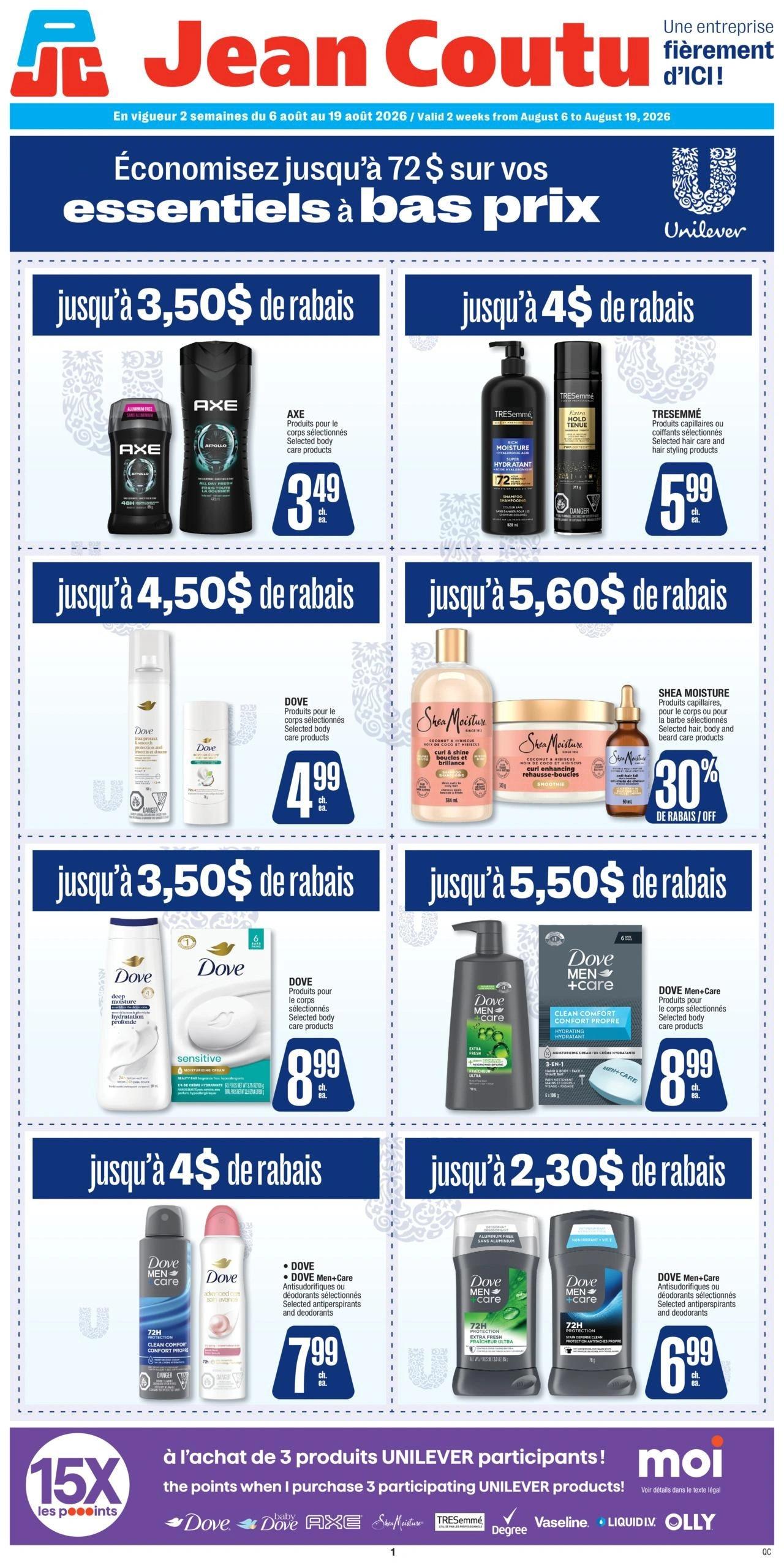 Jean Coutu flyer page 1